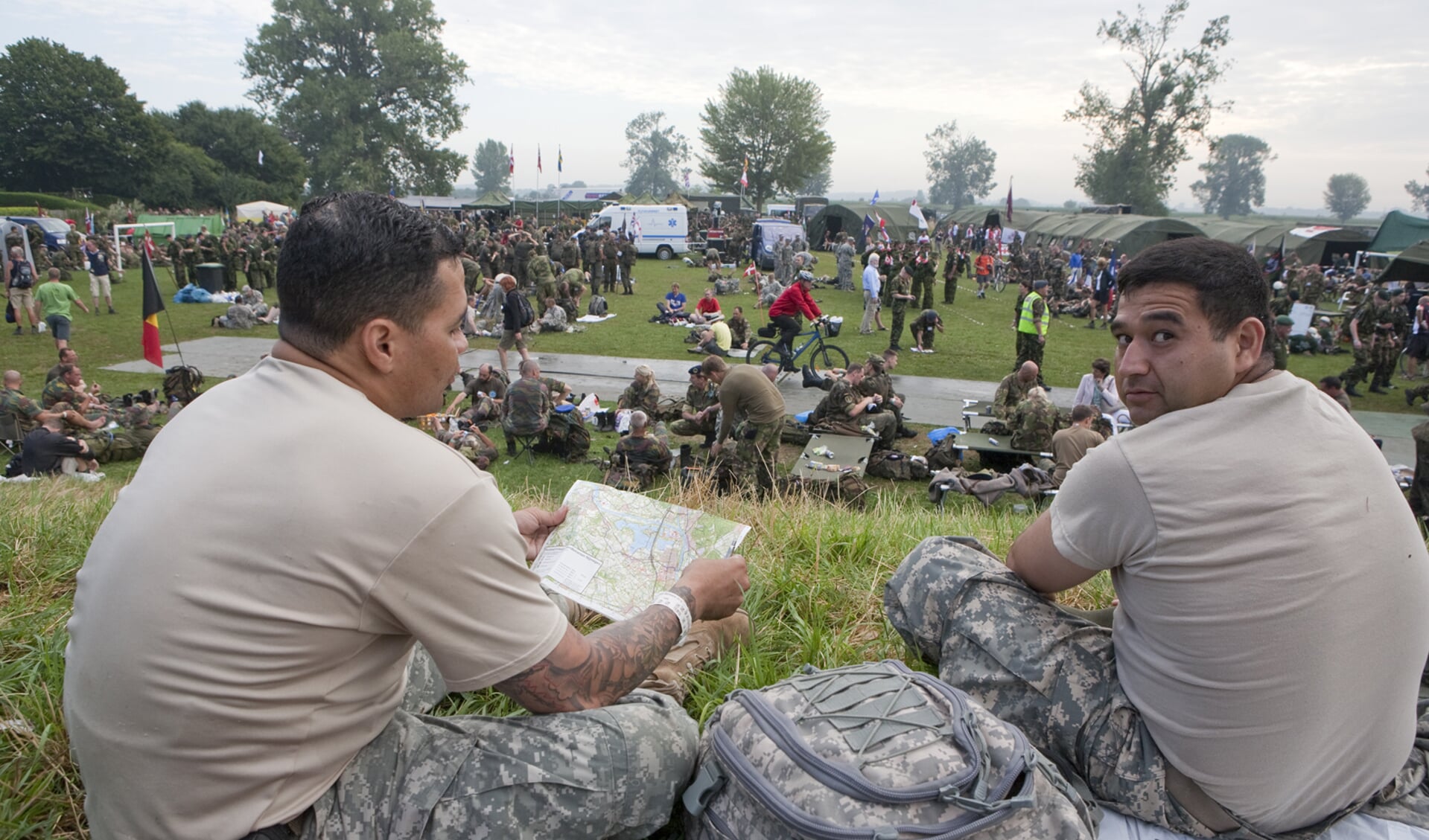 De Nijmeegse Vierdaagse doet in 2016 ook Mill en omgeving aan. (foto: De Maas Driehoek)