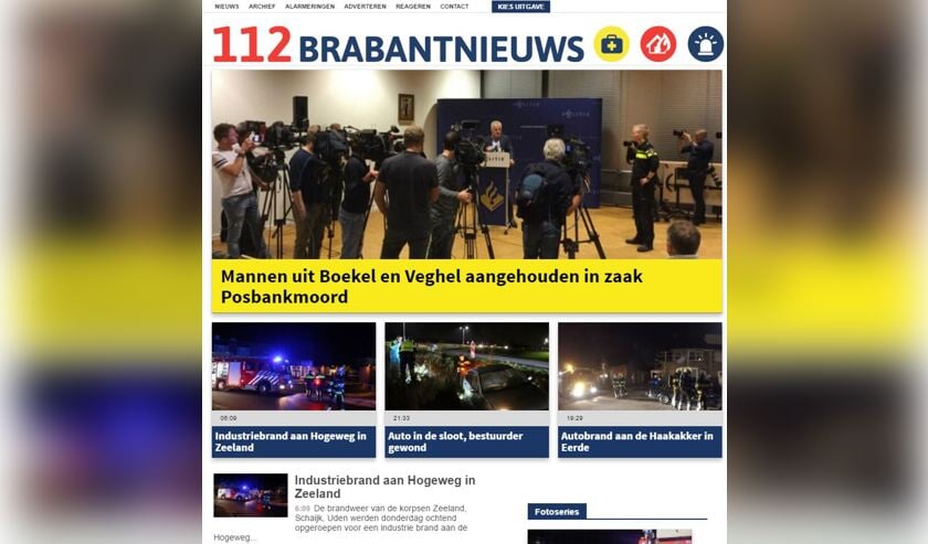 Al Het 112-nieuws Is Nu Te Vinden Op 112 Brabantnieuws - Adverteren ...