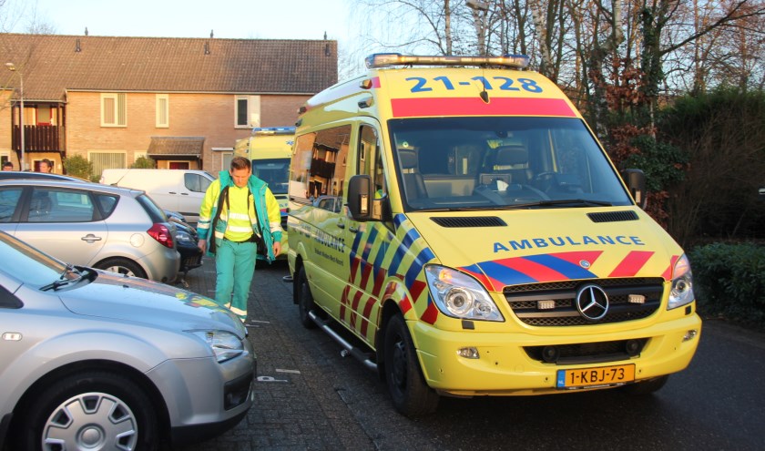 Vrouw gewond na val van trap in woning aan de Merel in Boxmeer. (foto: SK-Media)