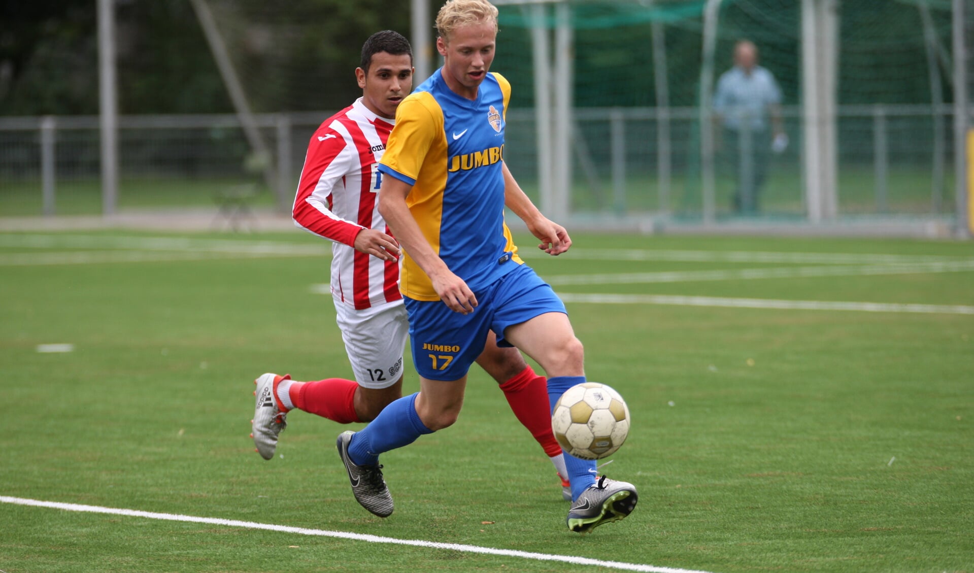 Sander Egmond scoorde drie maal tegen Sparta'25 (Foto peter Kuijpers)