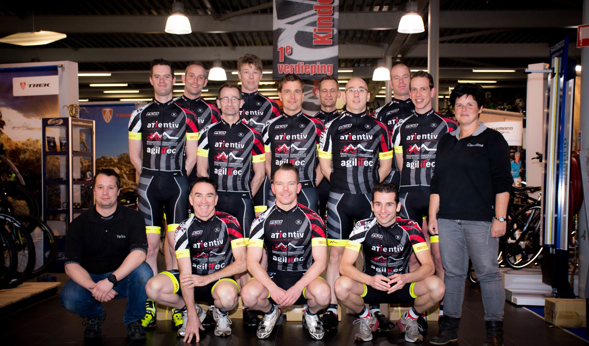 Het FCA Cycling Team.