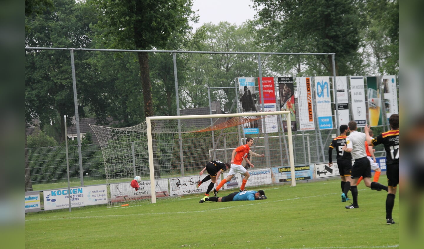 DAW speelt gelijk tegen Oranje Zwart. (Foto: Ingrid Willems)
