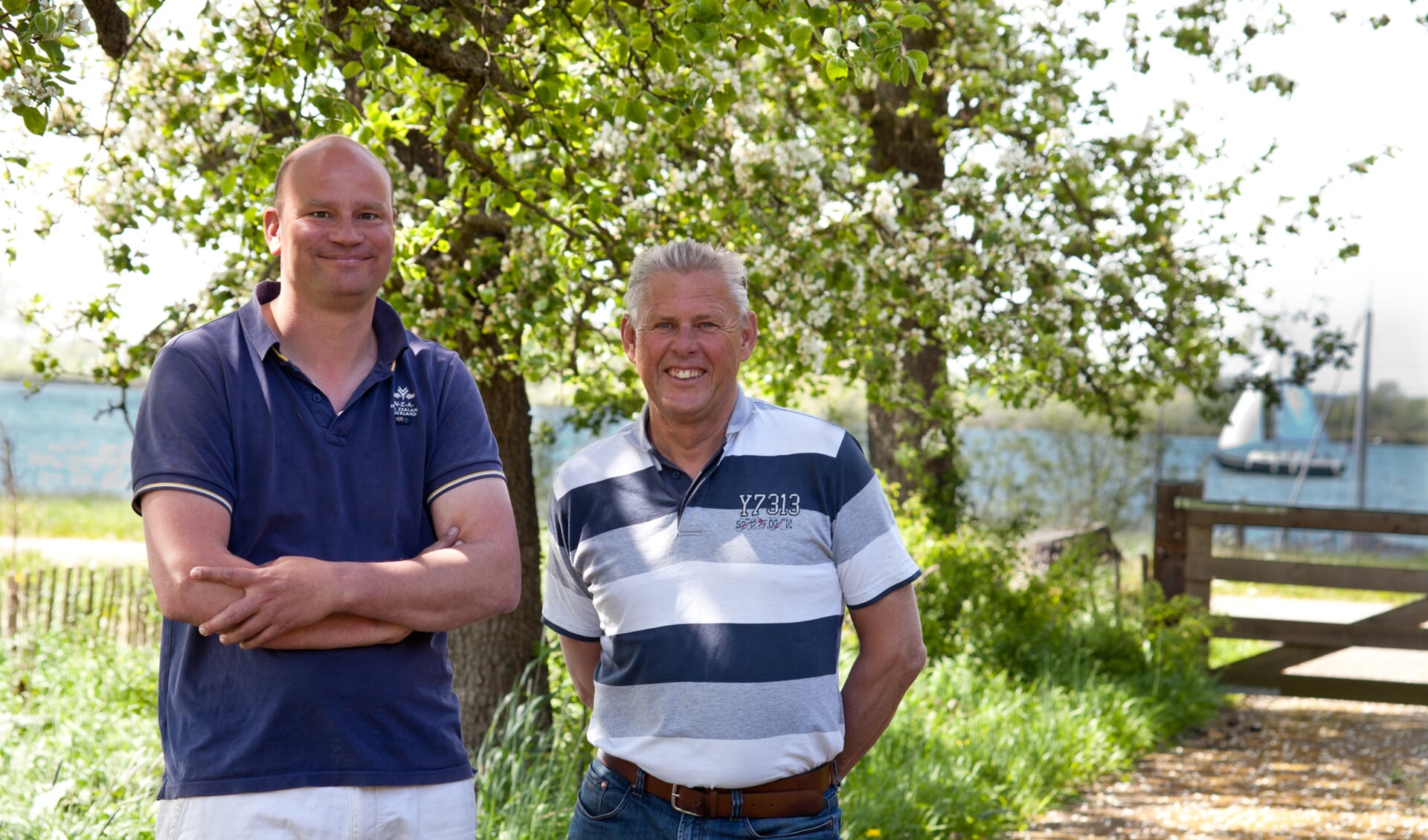 Jaap Ceulemans en Arthur Baudet van CRT Cuijk willen nu gaan oogsten. (foto: Diana Derks)