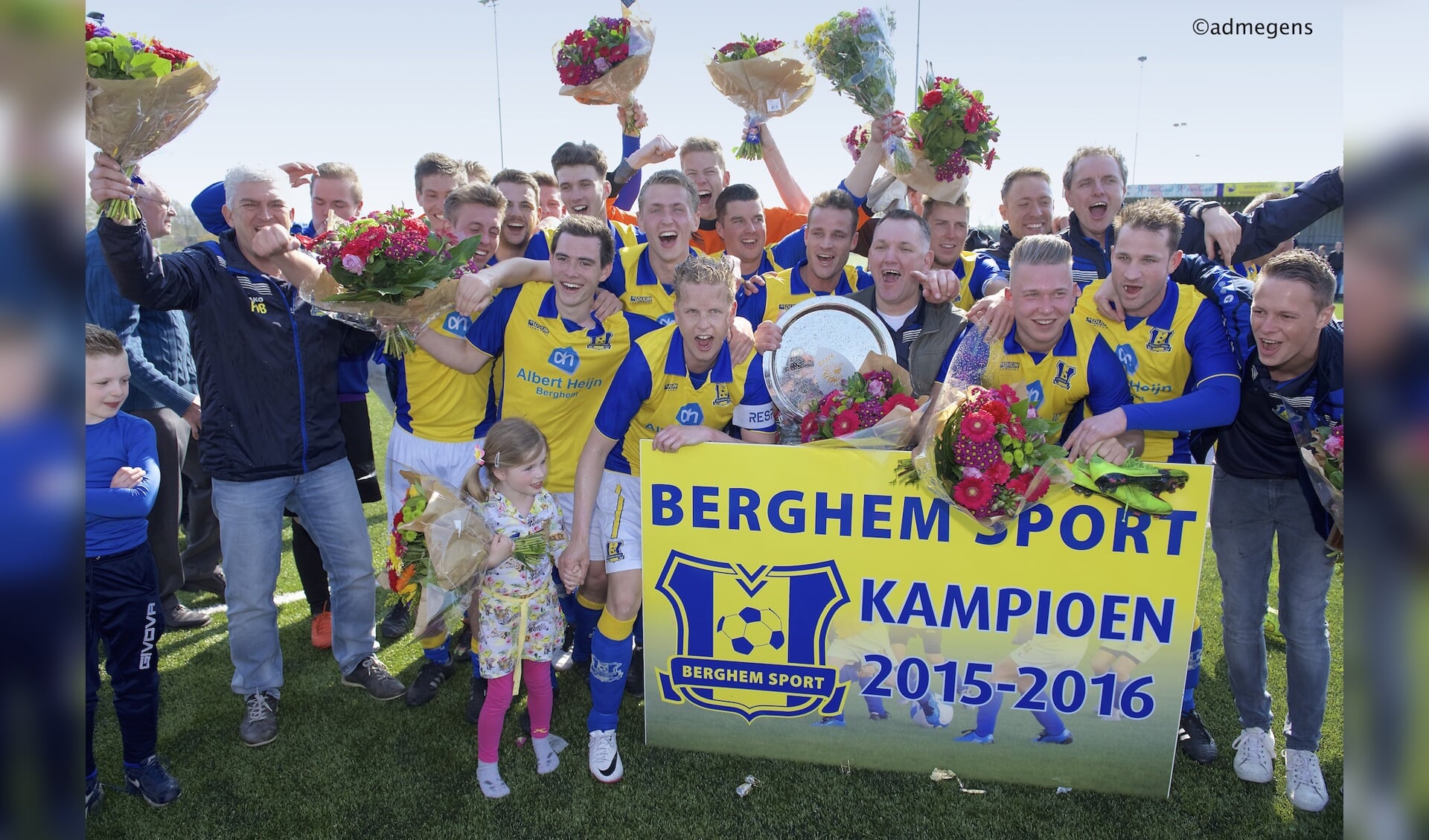 Berghem Sport kampioen. (Foto: Ad Megens)