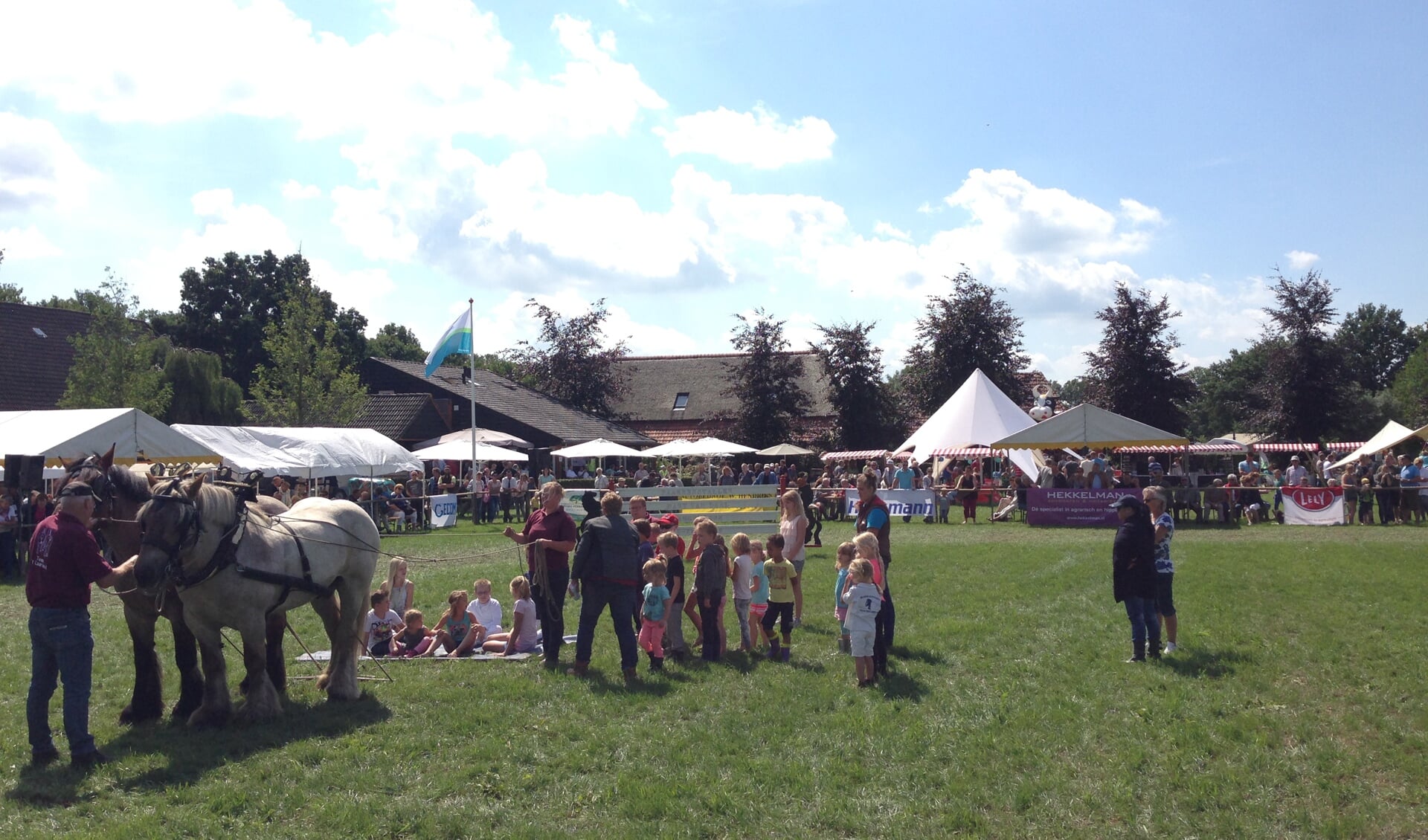 Het Tuigpaardenconcours vindt plaats op landgoed De Barendonk in Beers.