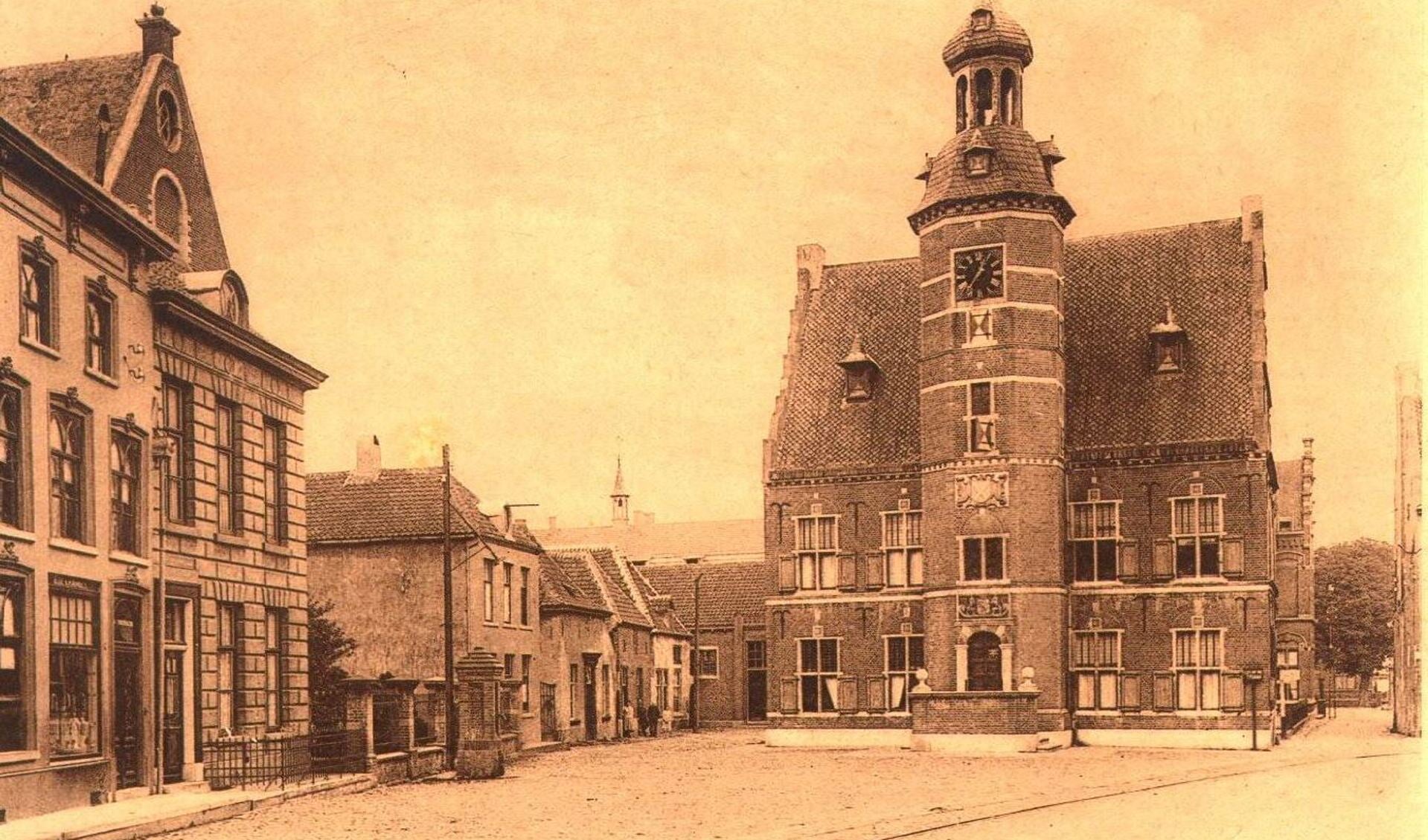 Het stadhuis van Gennep anno 1920.