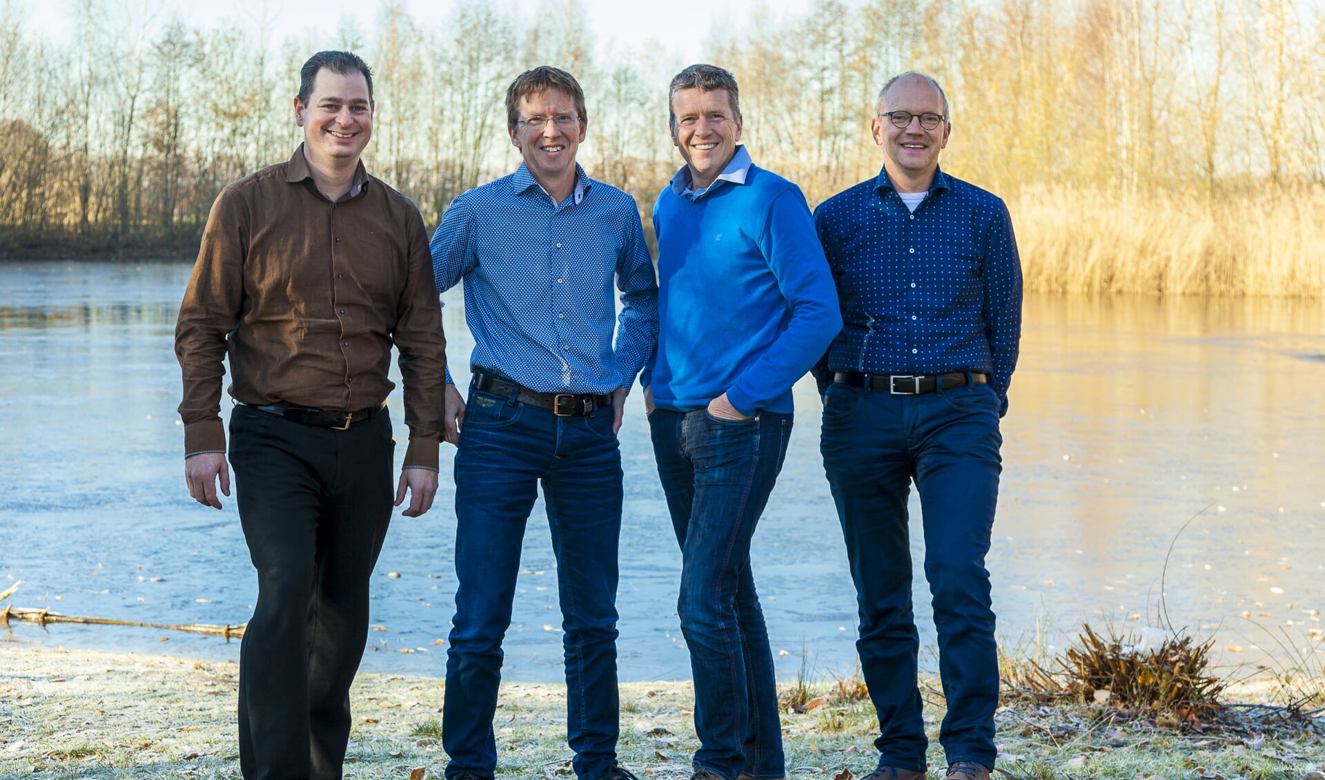 V.l.n.r.: Roger Heugen, Marcel van Doren, Jos van Doren en Cor van Doren.