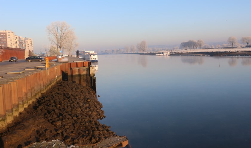 D66 Cuijk: rond archeologisch onderzoek bij loswal nu af. (archieffoto: SK-Media)