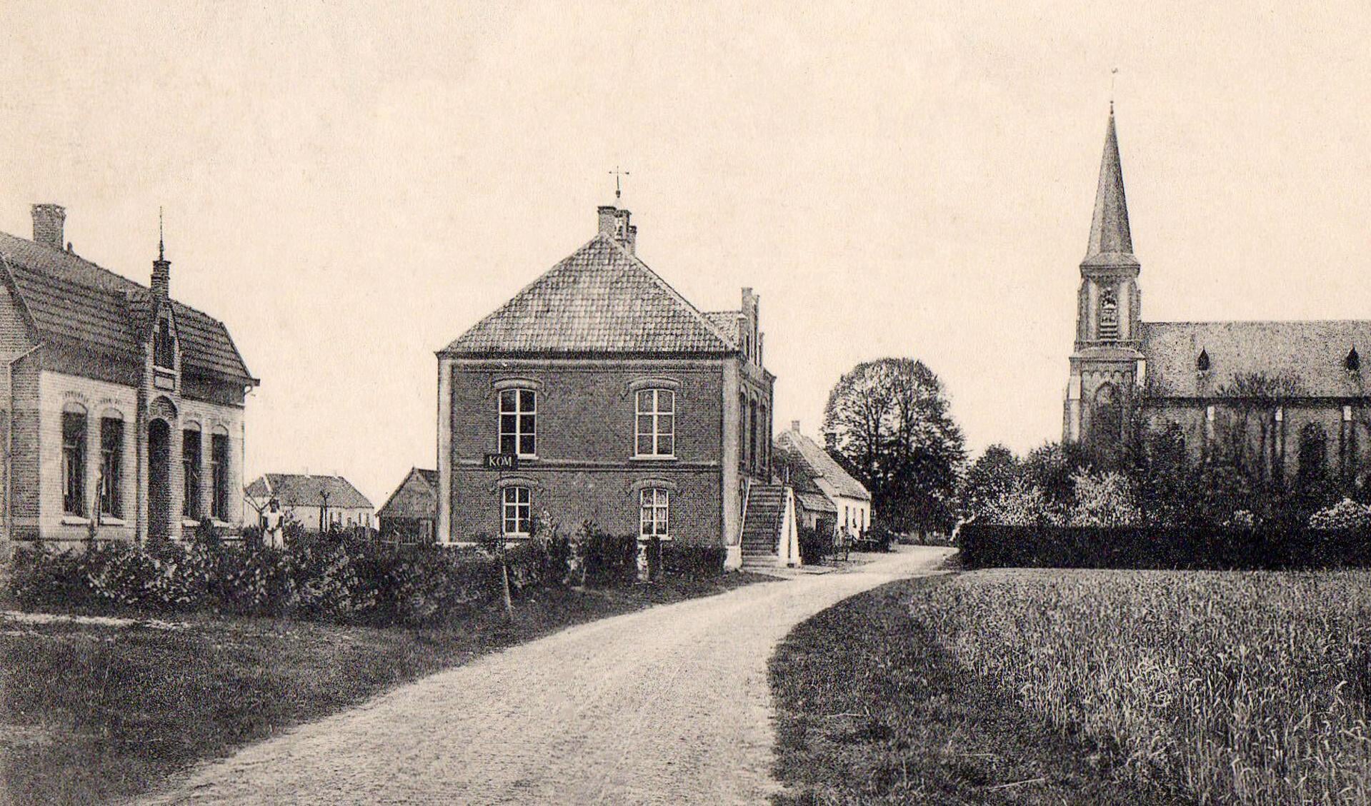 Het dorp Escharen anno 1917. (foto: Esters Heem)