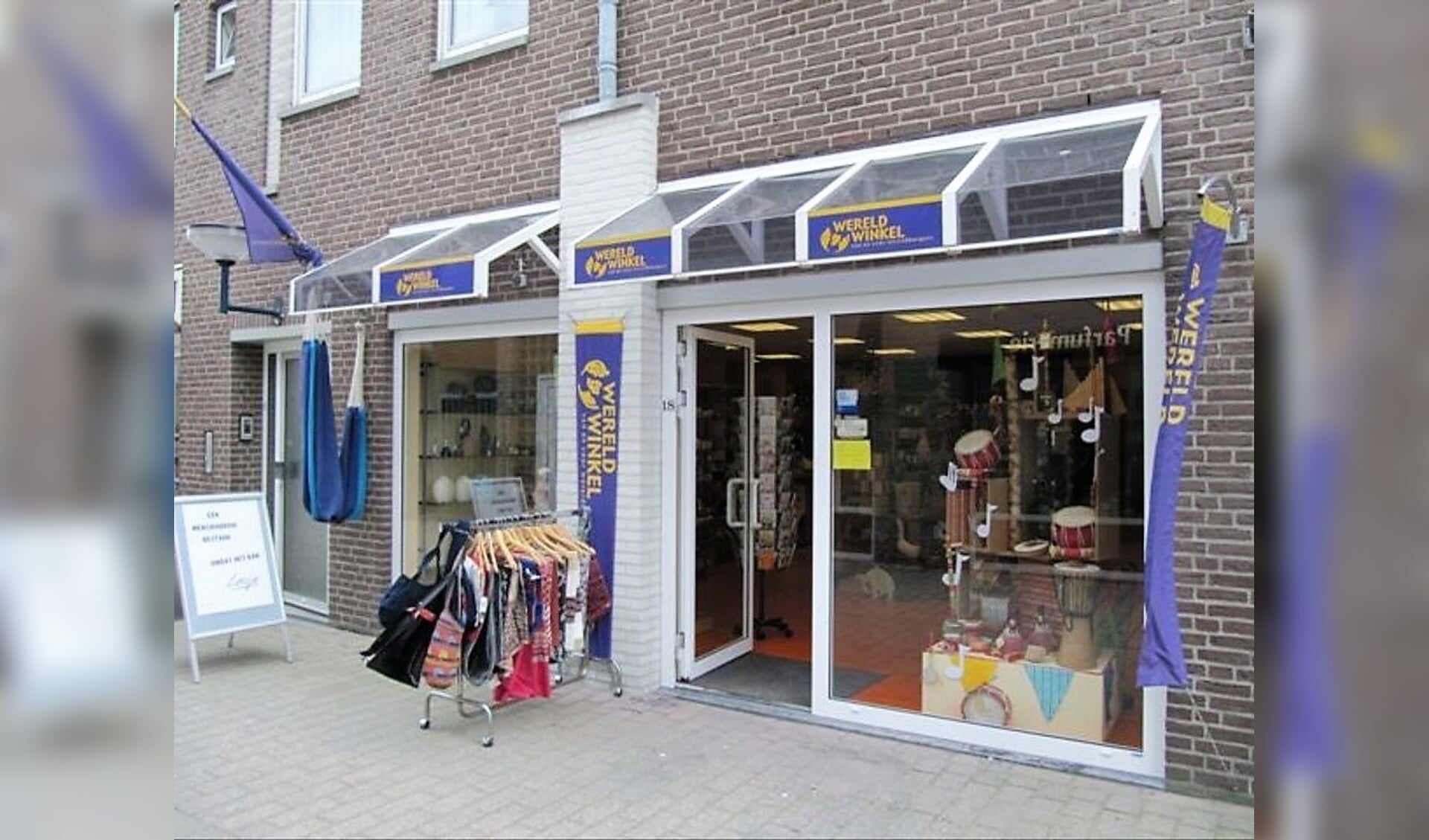 De Wereldwinkel aan de Hoogkoorpassage in Boxmeer. 