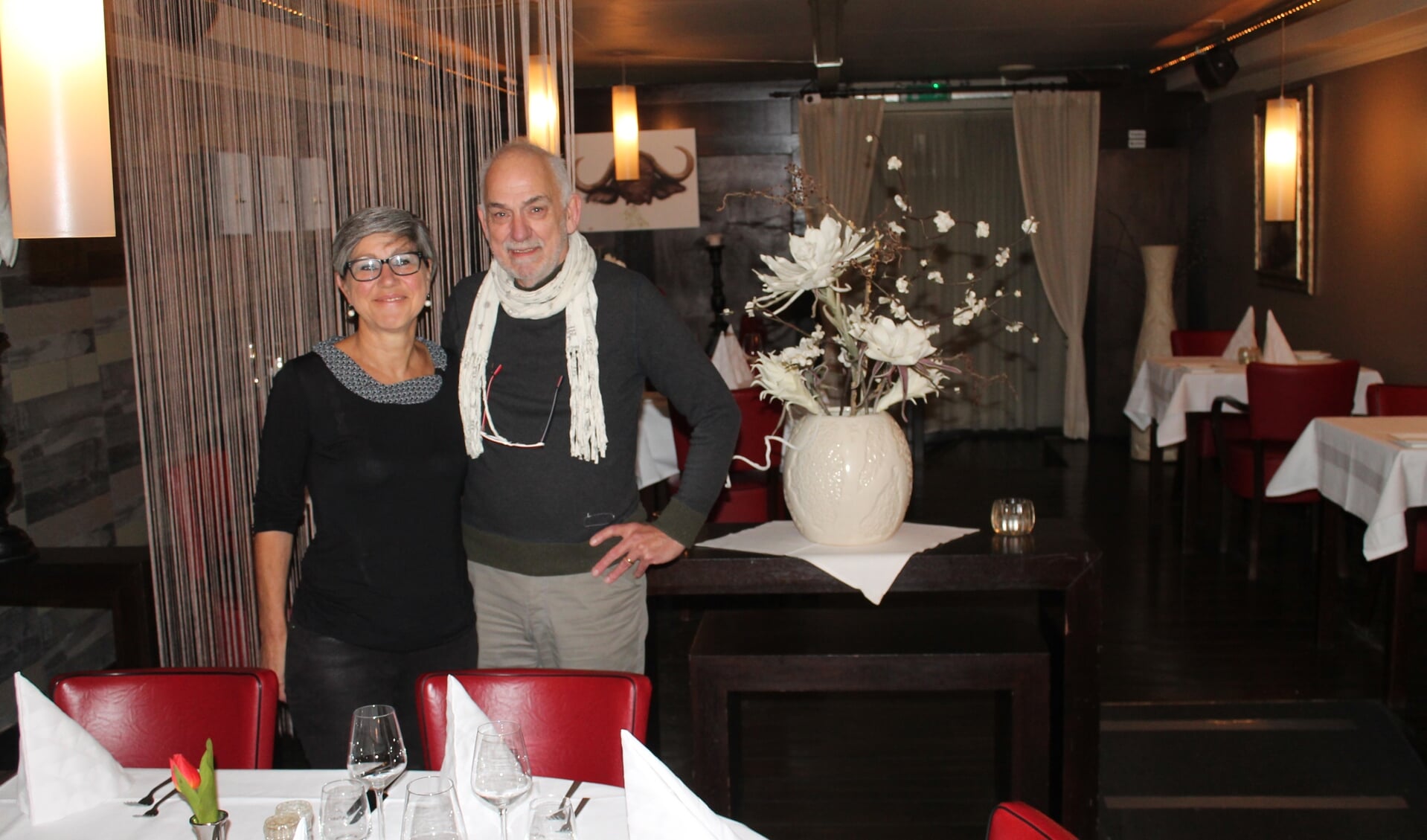 Heike en Nico Rentrop in Restaurant Pardon.