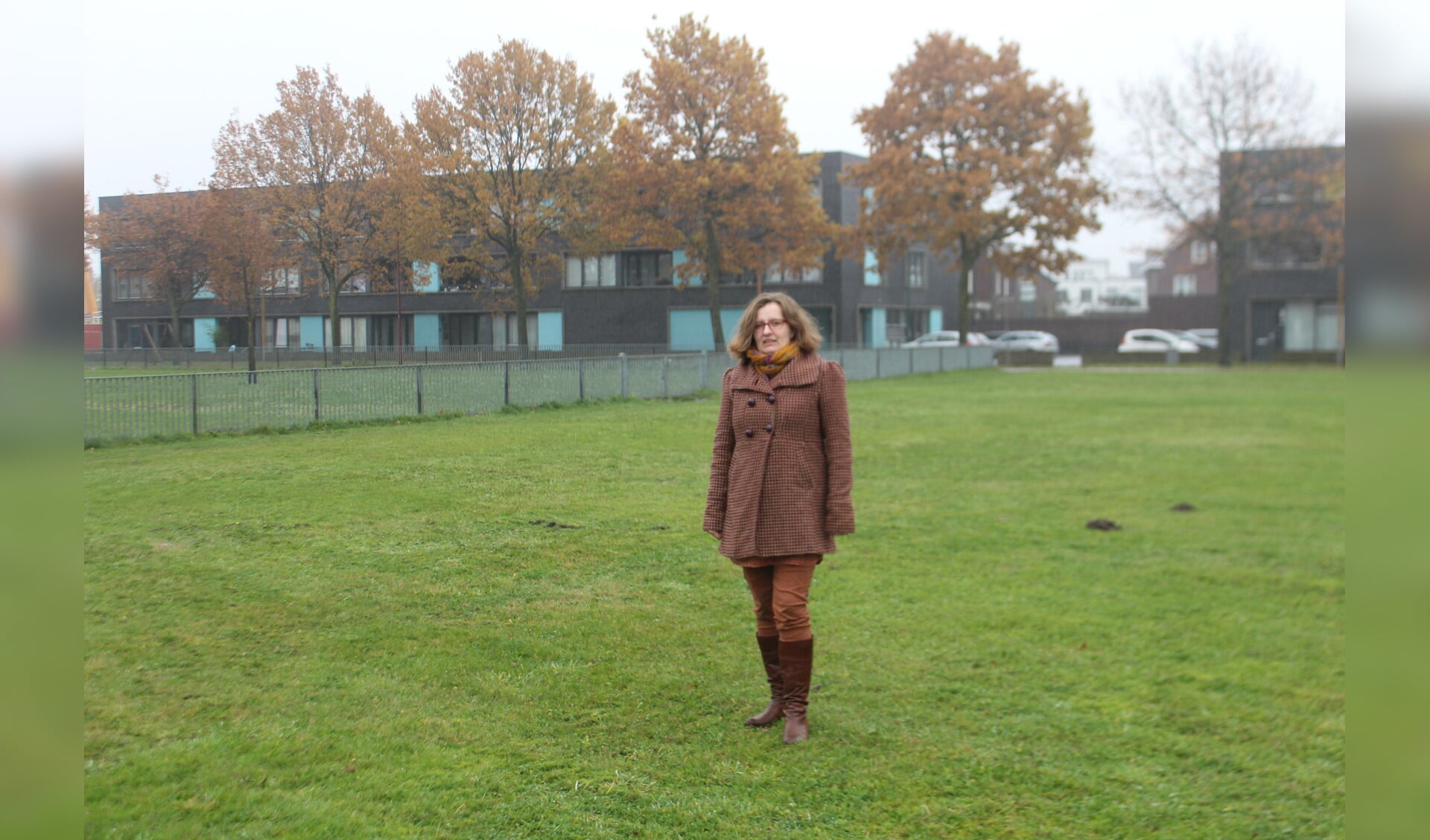 Maureen van Lanen bij de toekomstige buurttuin Piekenhoef