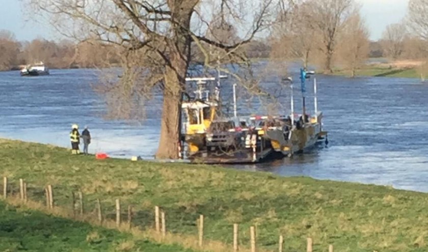 De veerpont in Lith.