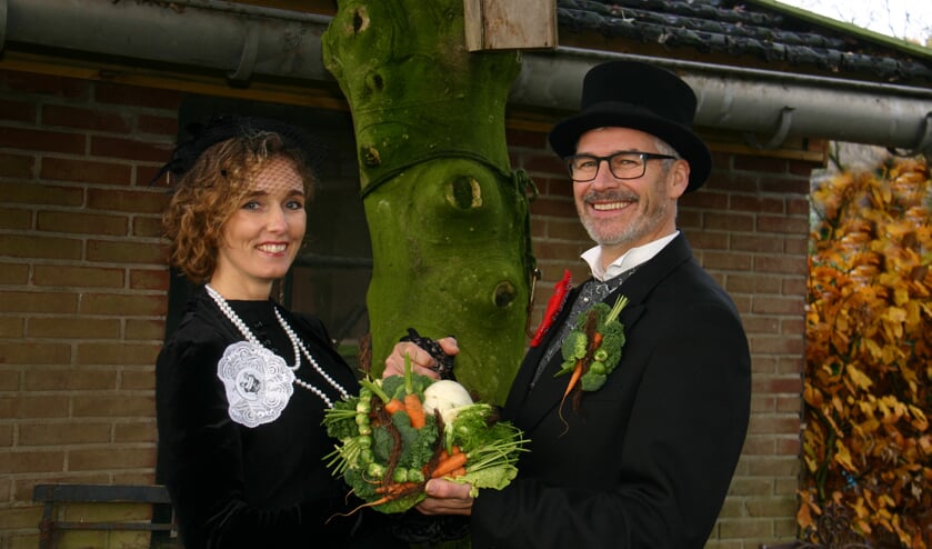 Het boerenpaar van BCV De Geitenbok, Sandra en Maurice van Neerven.  