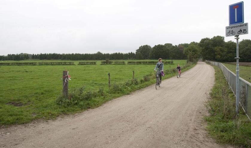 Bij de Kuilseweg tussen Molenhoek en Malden wordt het fietspad 'landschappelijk ingepast'. (foto: SnelfietsrouteCuijkNijmegen.nl)  