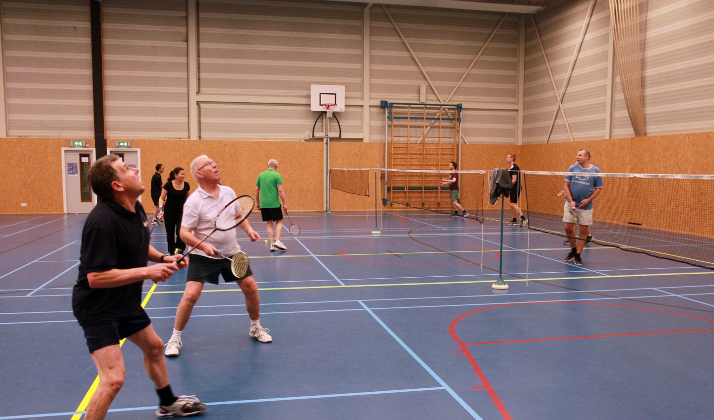 Badmintonners van BC Carré. (Foto: Hans van der Poel)