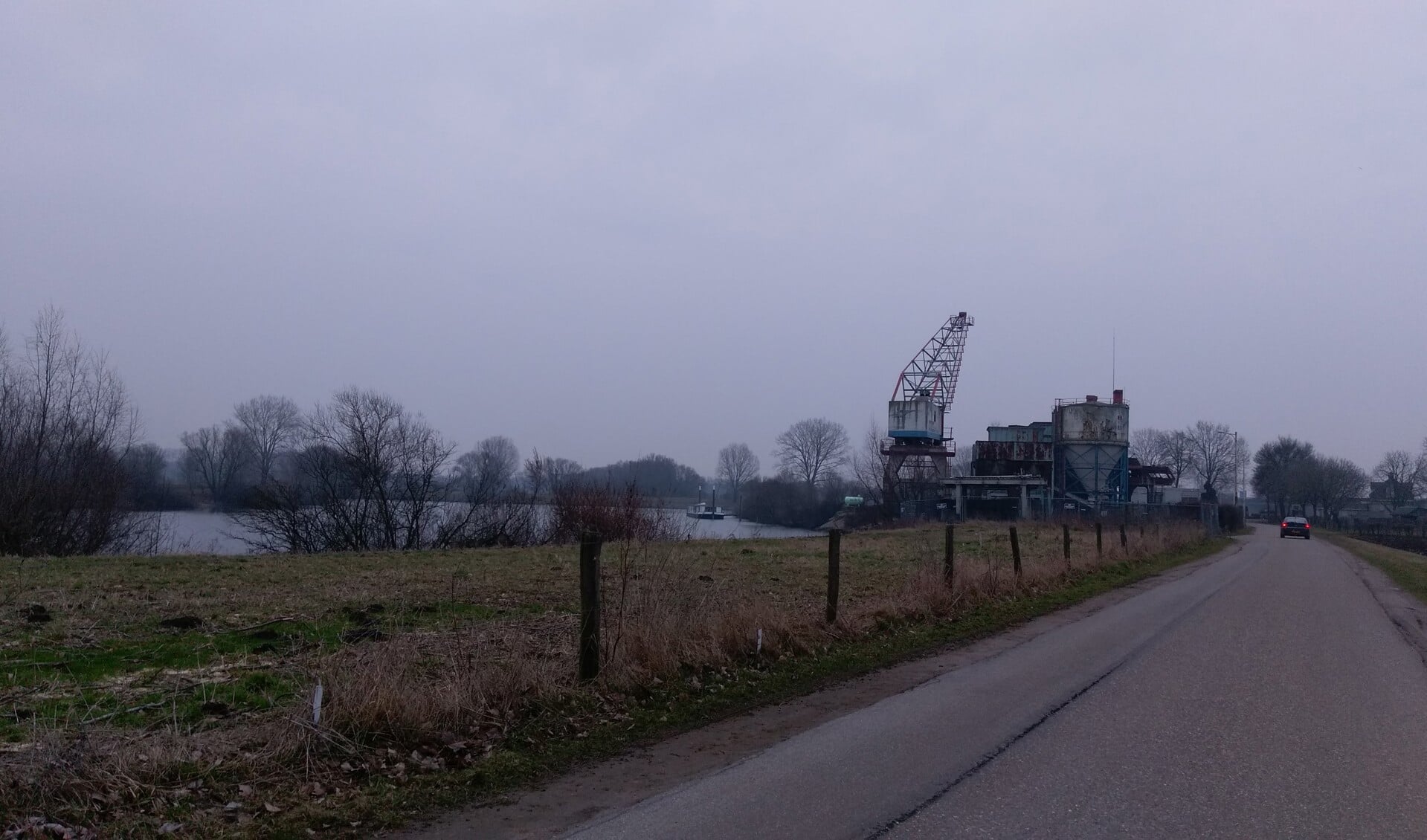 De betoncentrale in Boxmeer. 