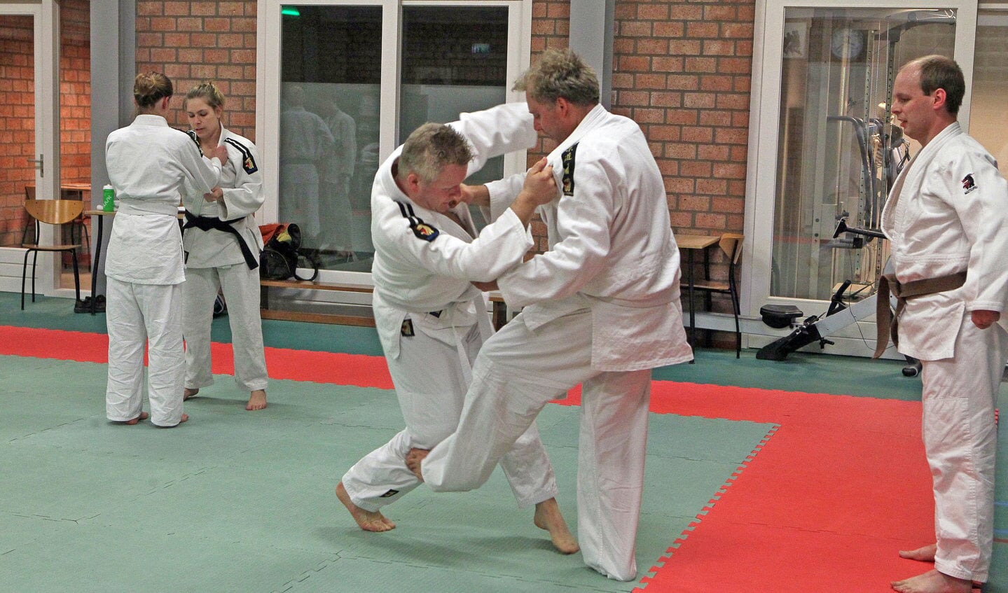 Judoka's bij Judovereniging Kaihatsu Oss. (Foto: Hans van der Poel)