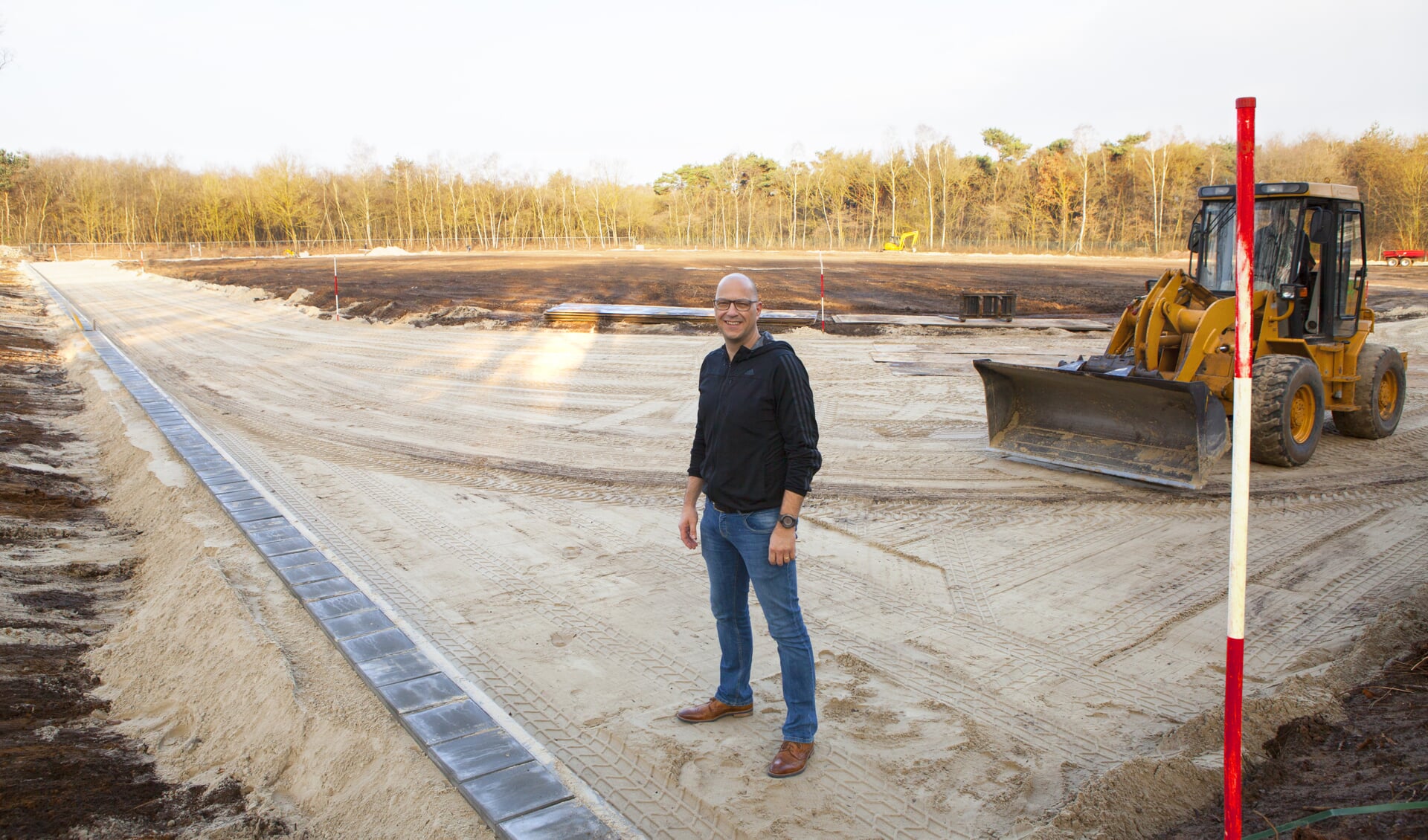 Stephan Gieben van AV Sporting: 'We worden de eerste atletiekvereniging in het Land van Cuijk met een eigen baan.' (foto: Diana Derks)