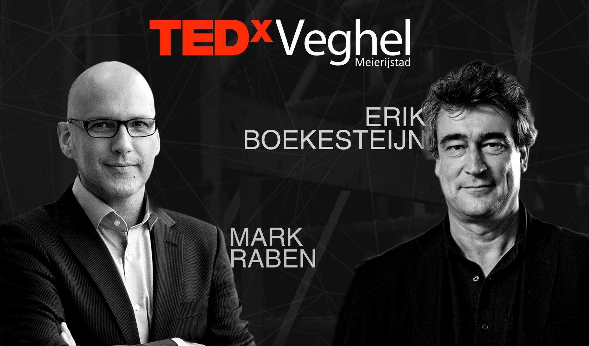 TedxVeghel strikt Mark Raben en Erik Boekesteijn.