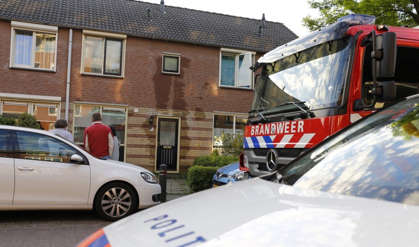 Grootschalige lekkage in een woning aan de Wijnruit in Cuijk. (foto: SK-Media)