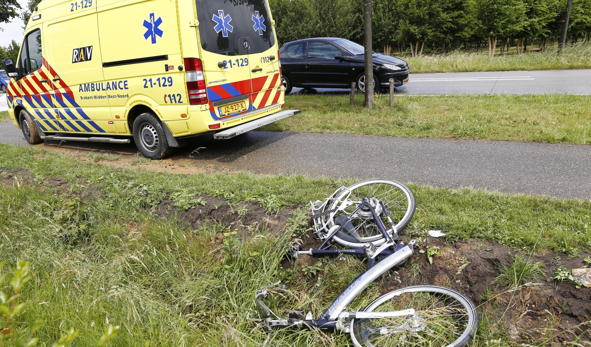 Ongeval in Oeffelt. (Foto: SK-media)