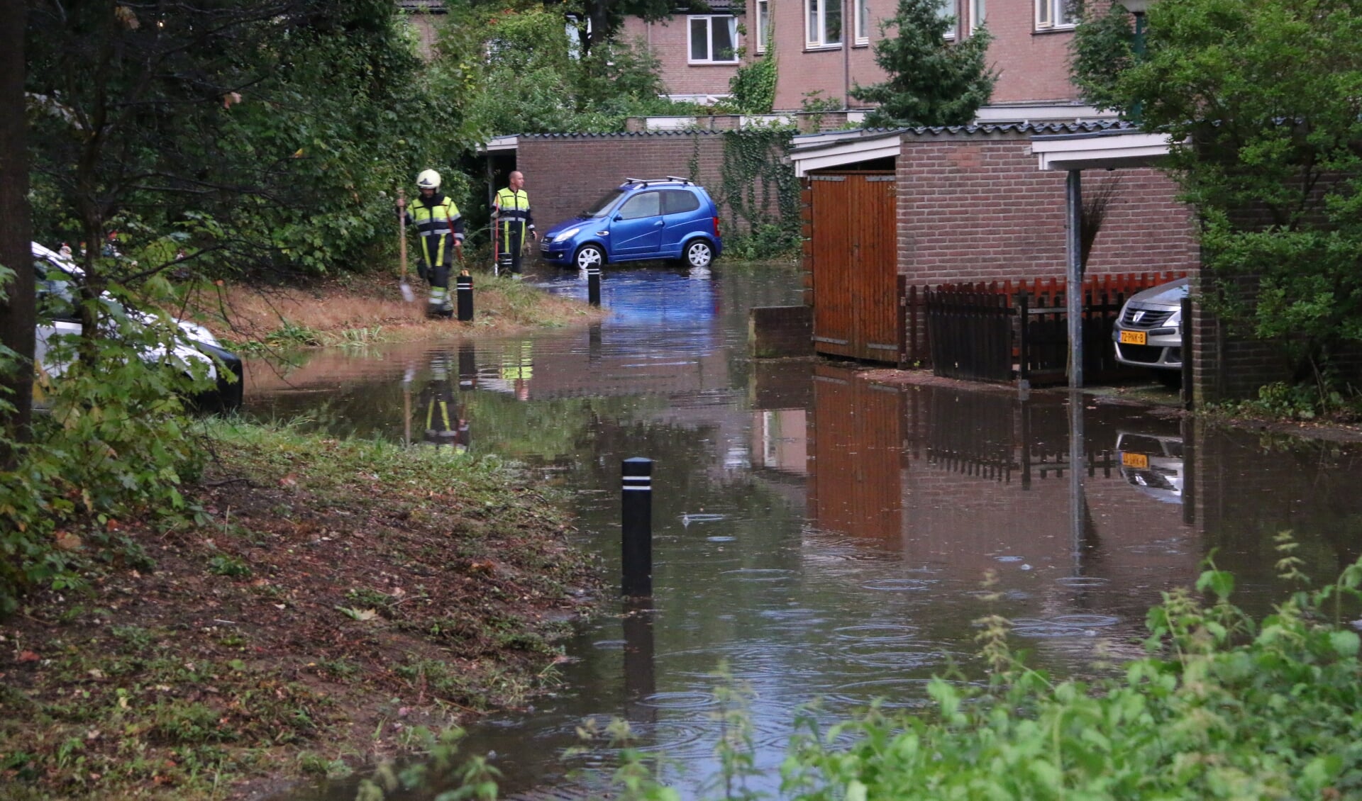 Wateroverlast in Cuijk. Foto: SK-Media