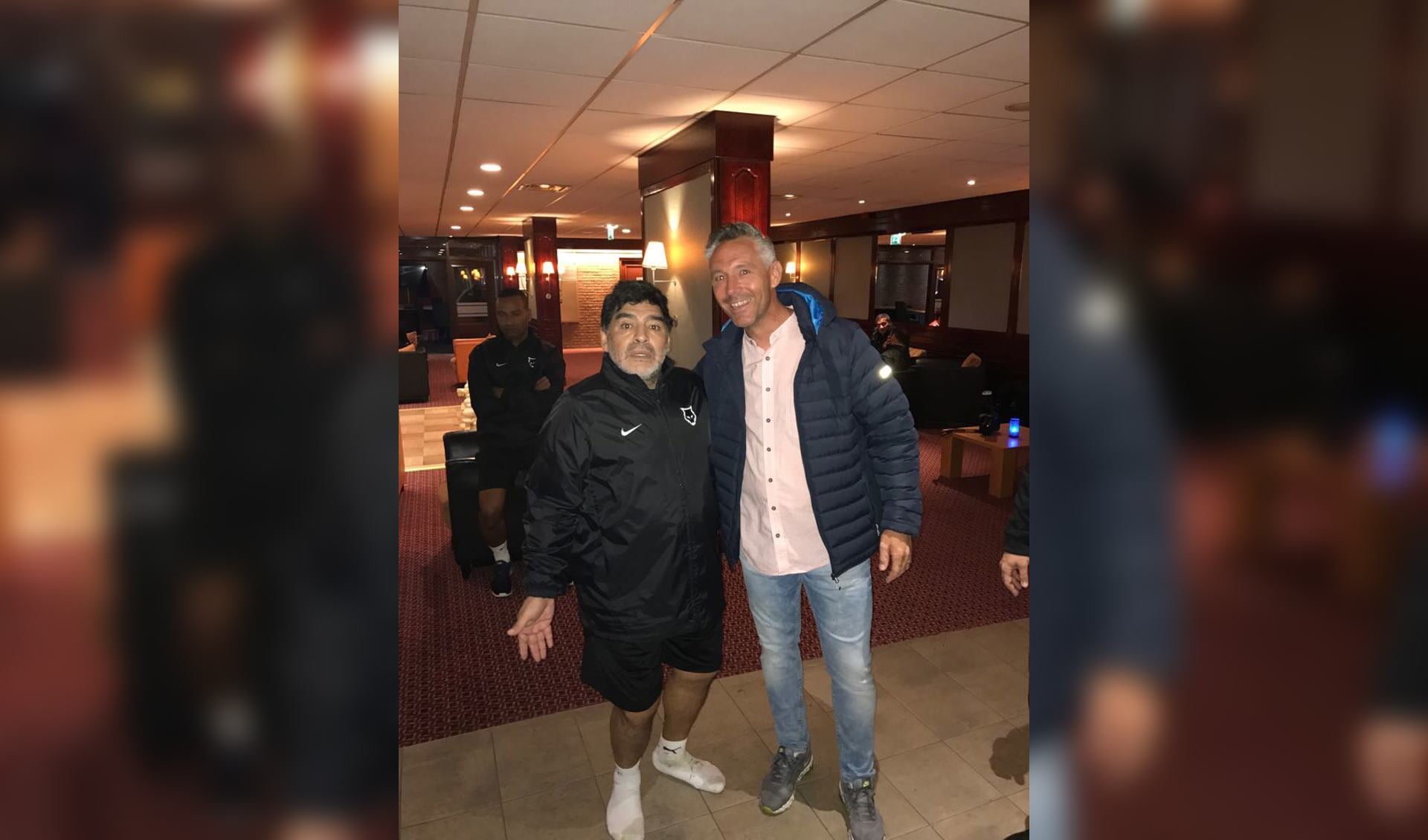 Maradona en Johan van Osch.