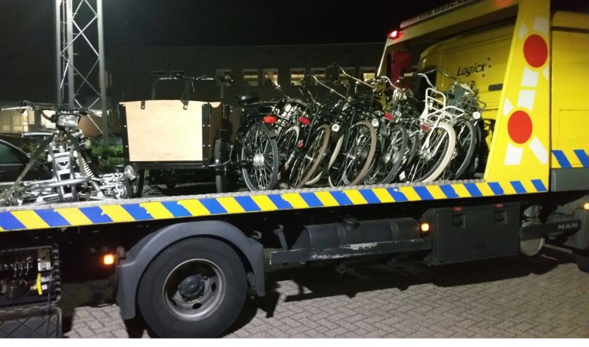 De fietsen. (Foto: Facebook politie Oss)