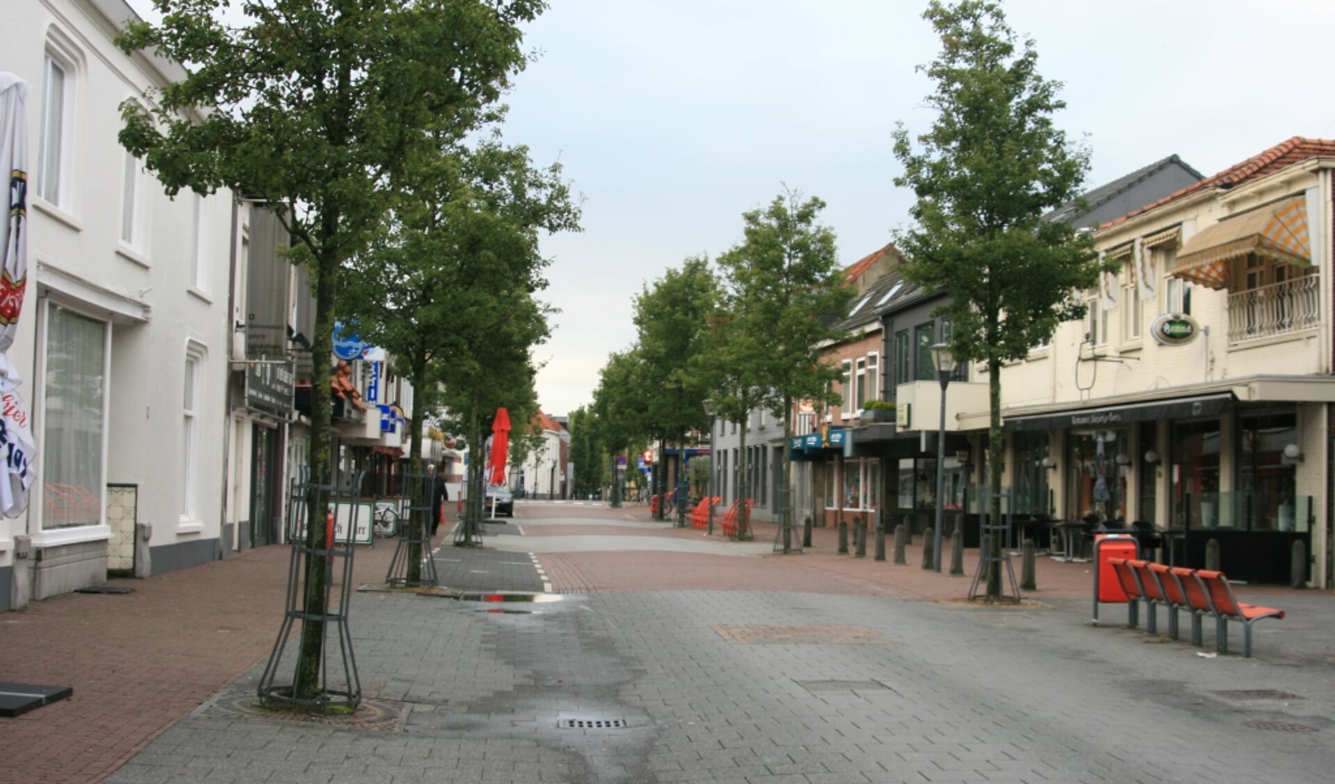 De Grotestraat in Cuijk waar de mishandeling plaatsvond. 