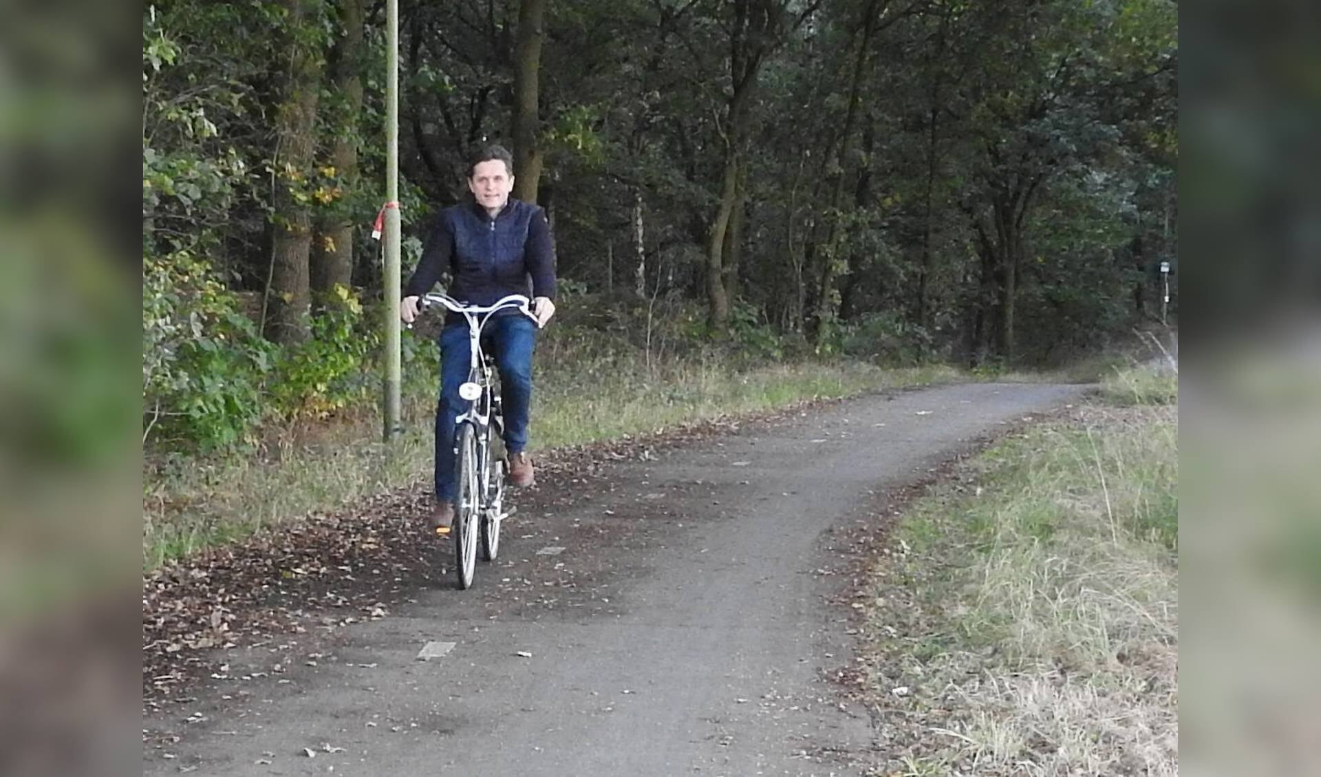 Het fietspad tussen Siebengewald en Nieuw-Bergen. 