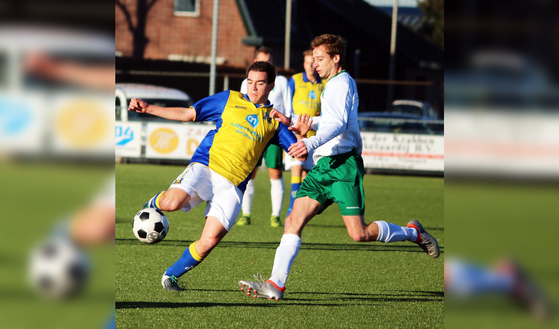 Nick Tiellemans in het shirt van Berghem Sport. (Foto: Jo van Herpen)