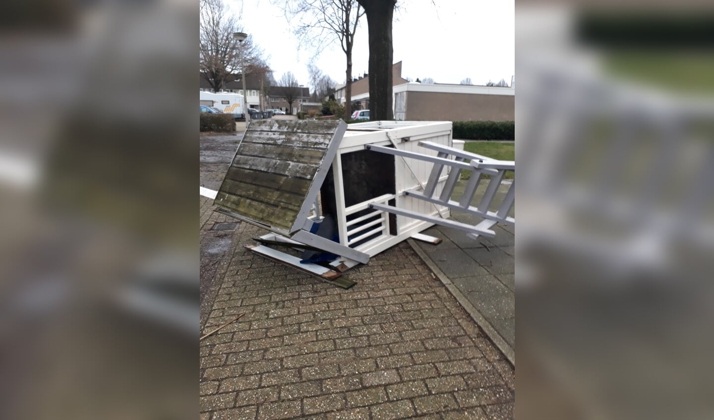 Stormschade in Oss. (Foto: Nathalie Duisters)