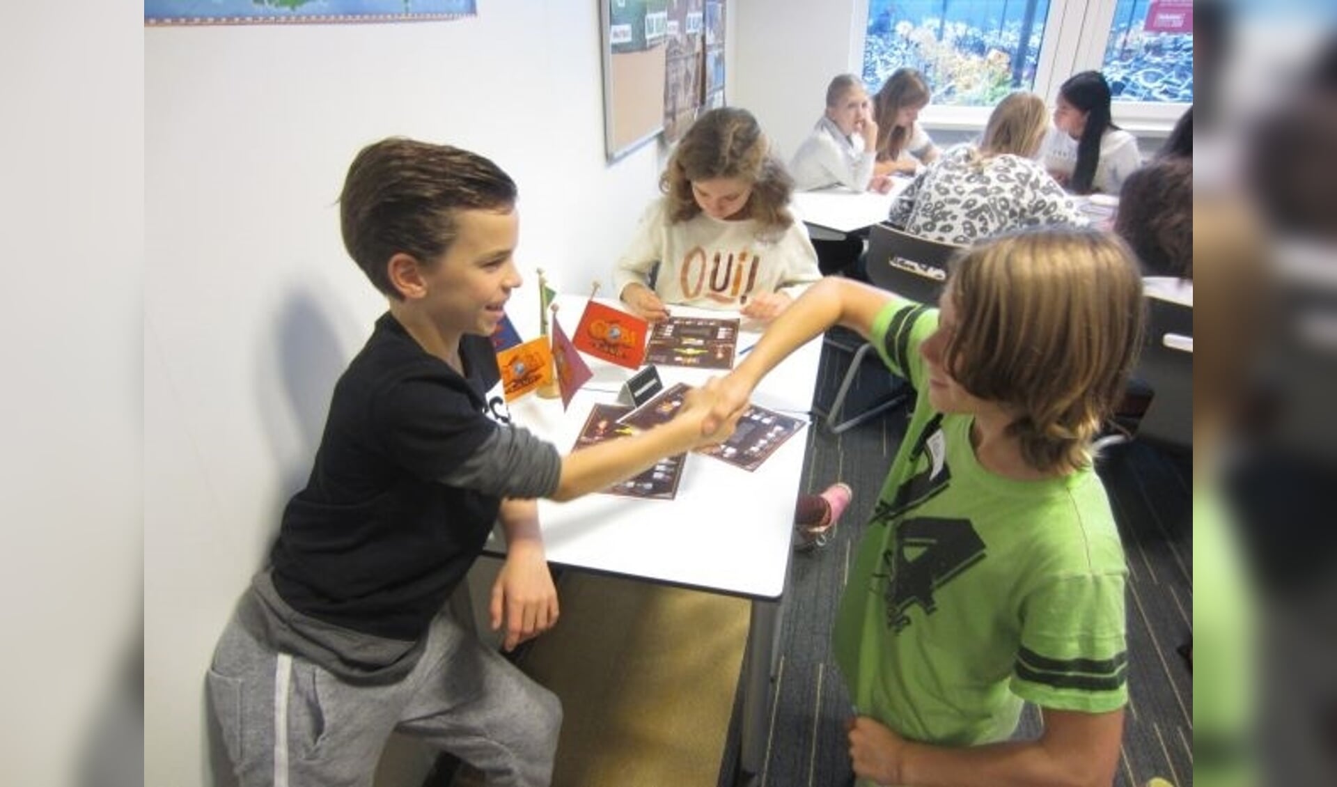 Leerlingen tijdens het project Globaland. (Foto: ww.crossyourborders.nl)