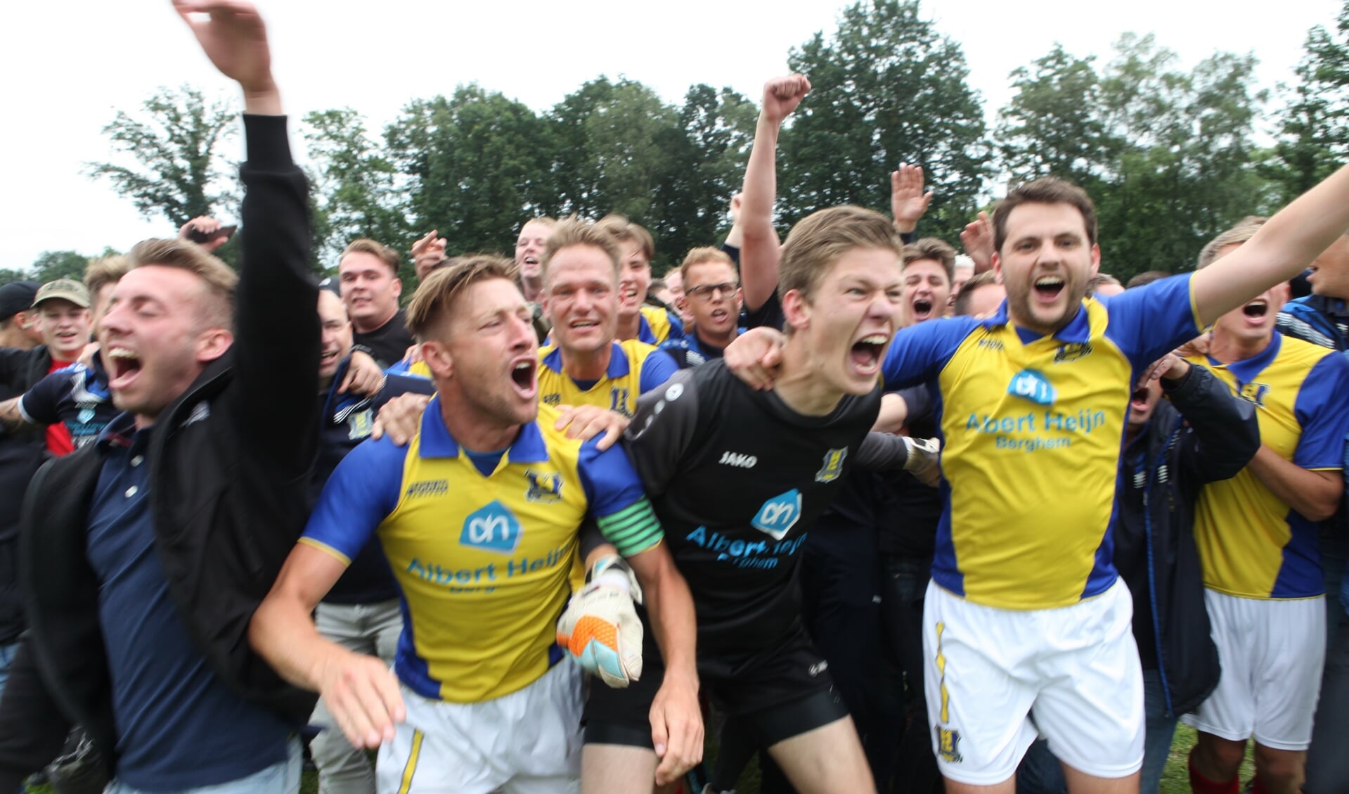 Berghem Sport won en promoveerde naar de tweede klasse in Schaijk op 17 juni.