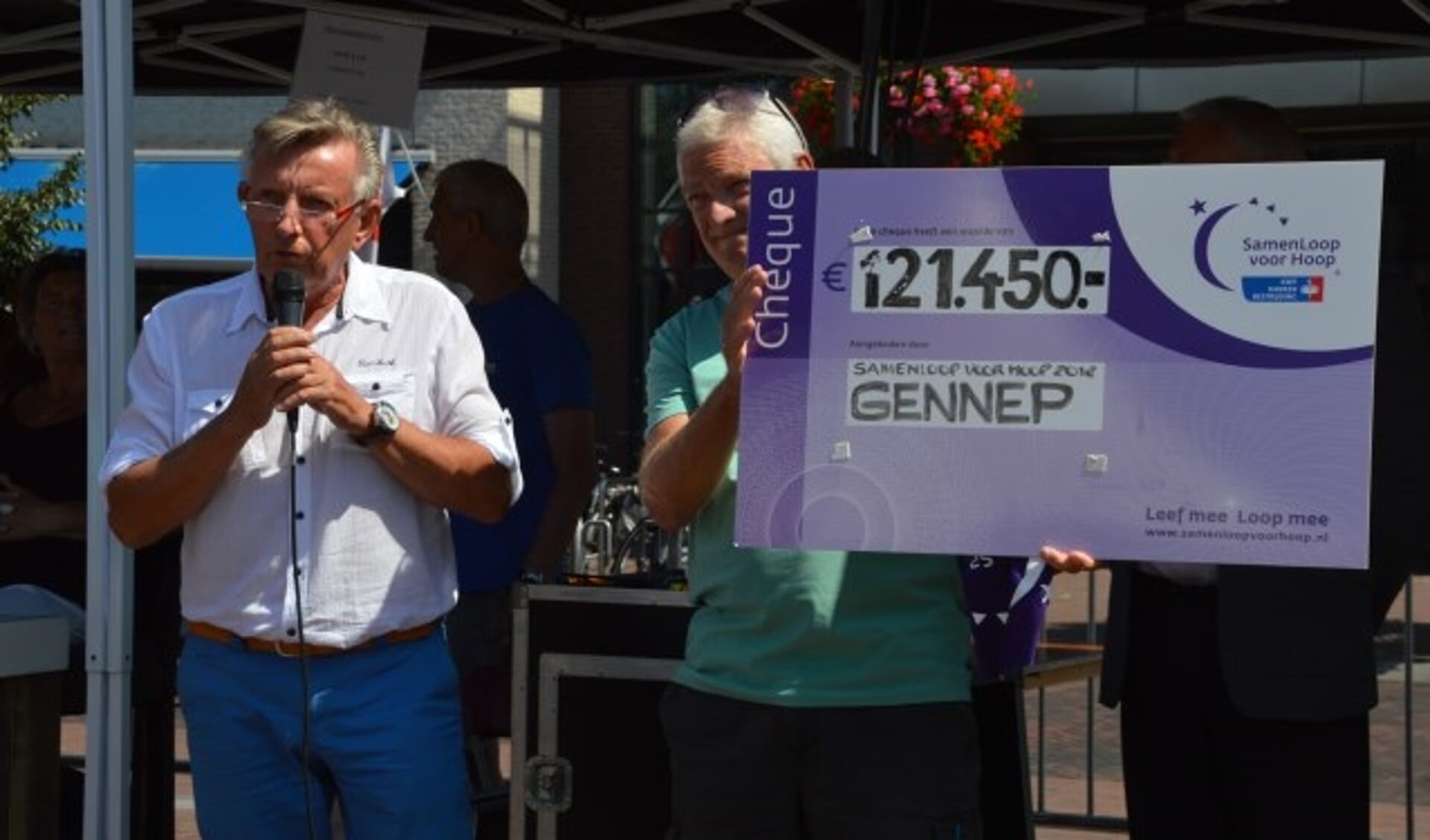 Er werd al 121.450 euro opgehaald bij SamenLoop voor Hoop Gennep.