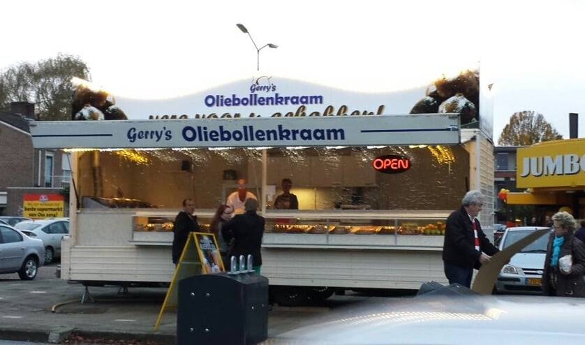 Gerry's oliebollenkraam aan de Vierhoeksingel in Oss.