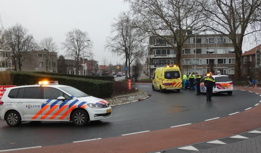 Ongeval op het Titus Brandsmaplein. (Foto: Thomas)