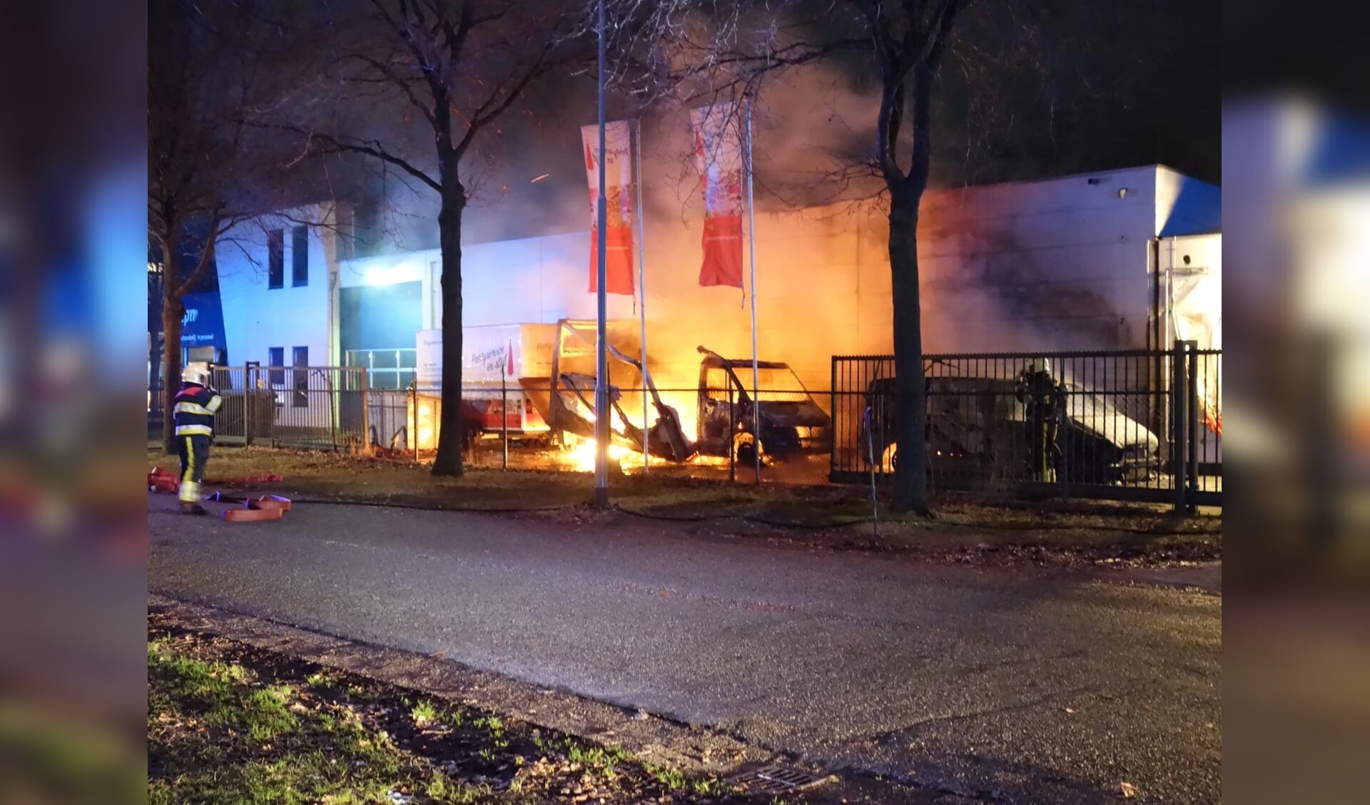 Brand bij Partyservice in Stijl. 