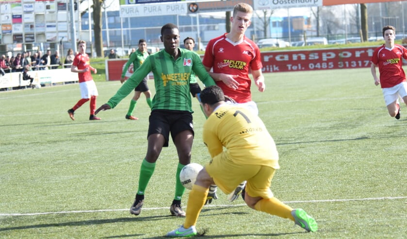 Jordie van der Laan scoorde voor JVC Cuijk. (foto: www.voetbal-shoot.nl)  