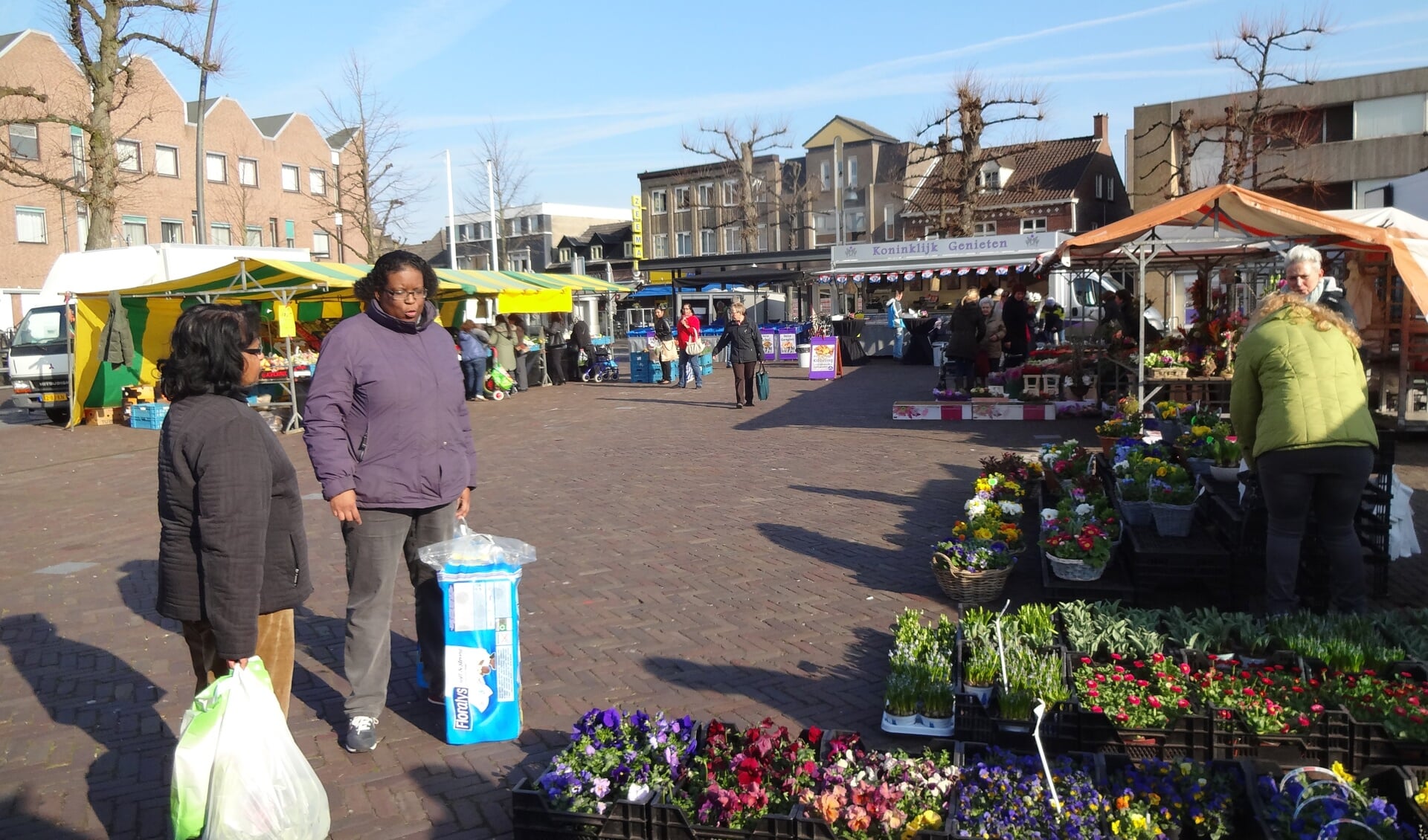 Op de Markt in Uden komt een standplaats vrij. (foto: Ankh van Burk)