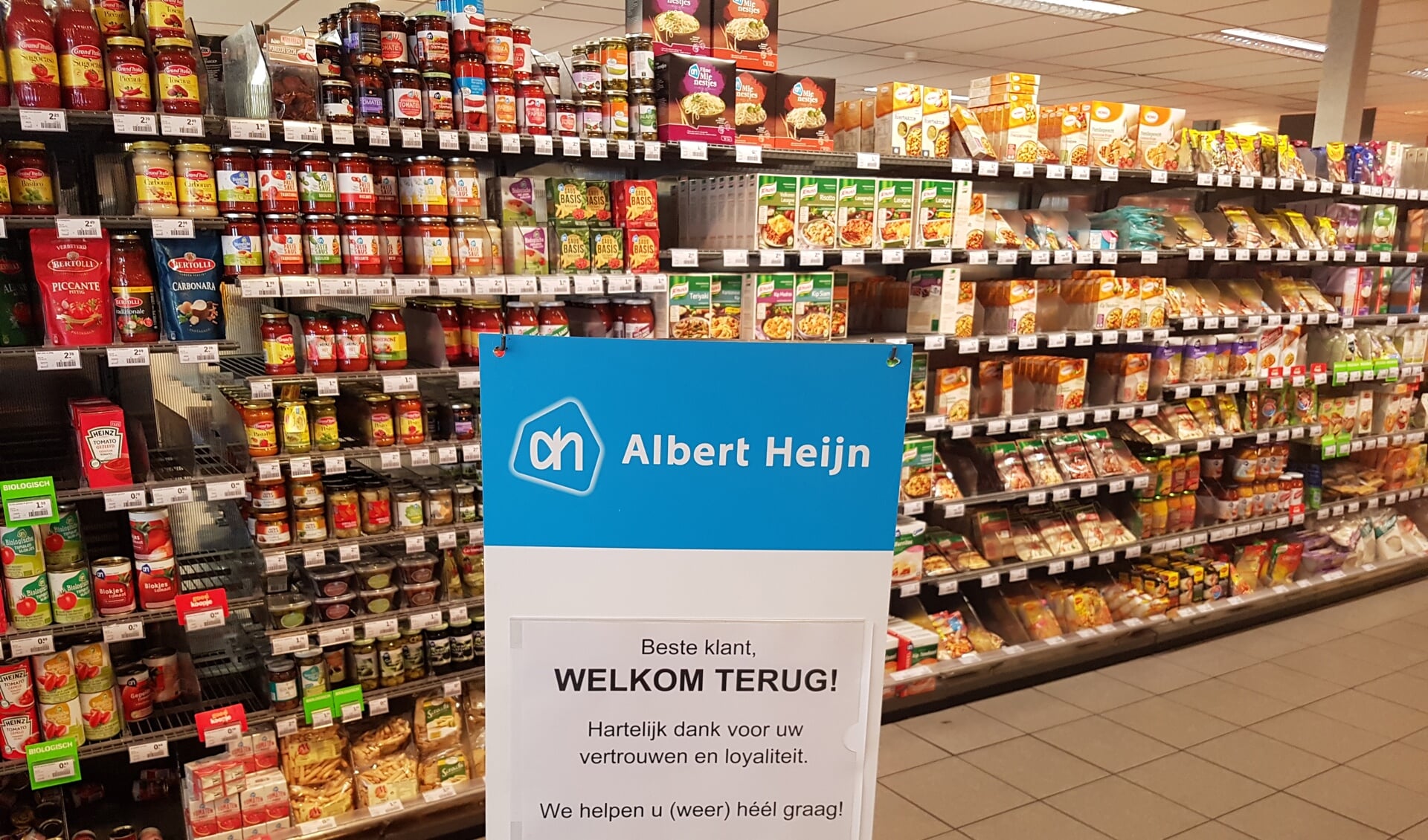 Er waren vorig jaar problemen bij de Albert Heijn in Berghem.