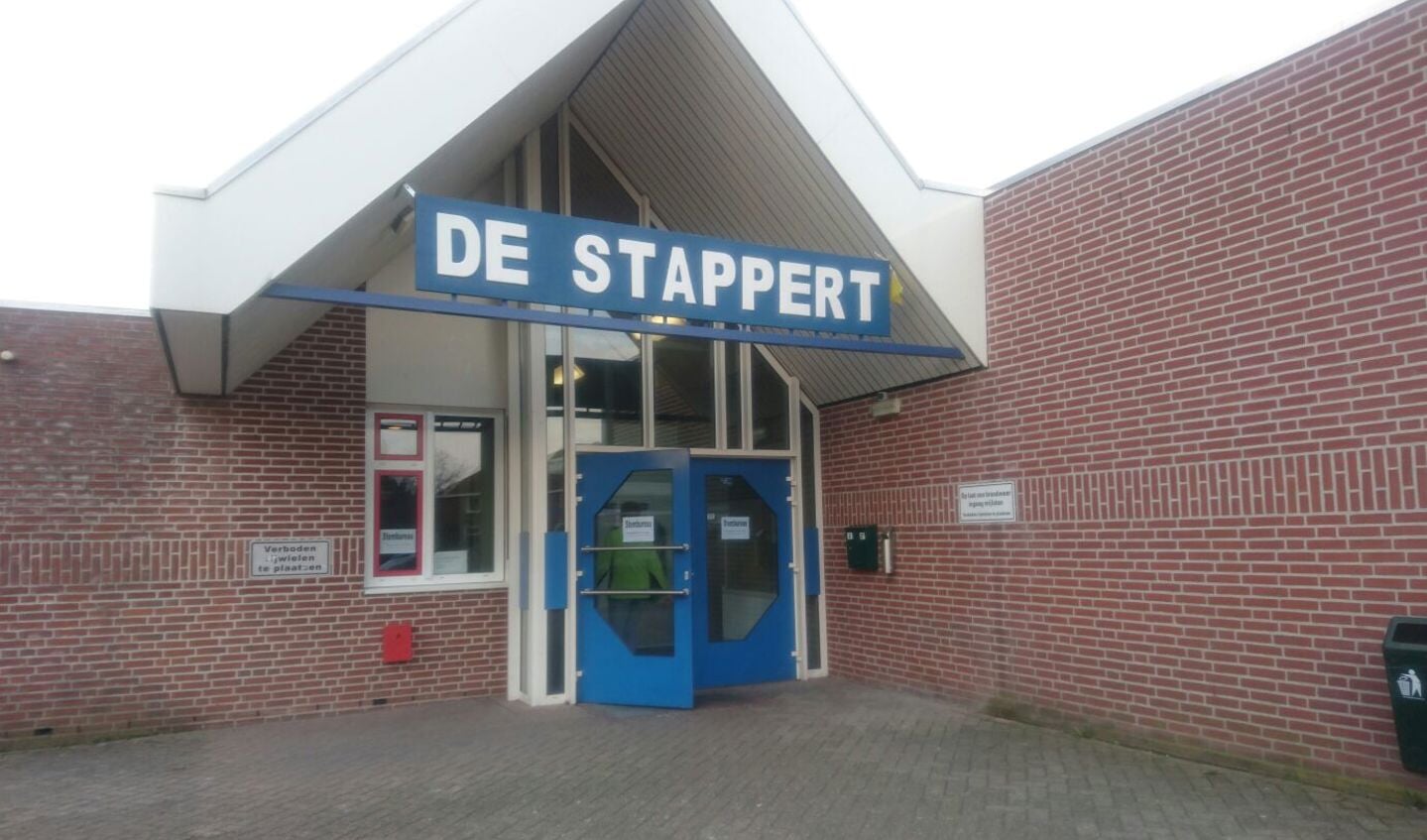 Sporthal De Stappert in Haps is ook een stemlocatie. 