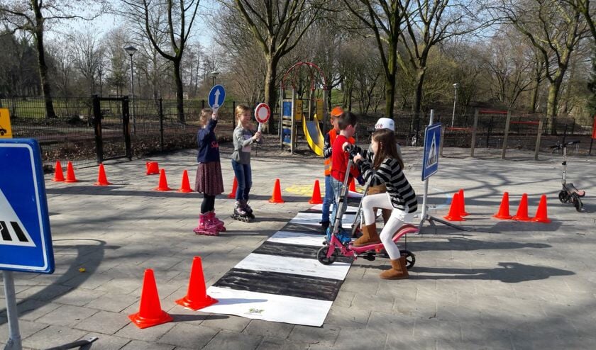 Kinderen van Basisschool de Palster werkten deze week aan verkeersactiviteiten