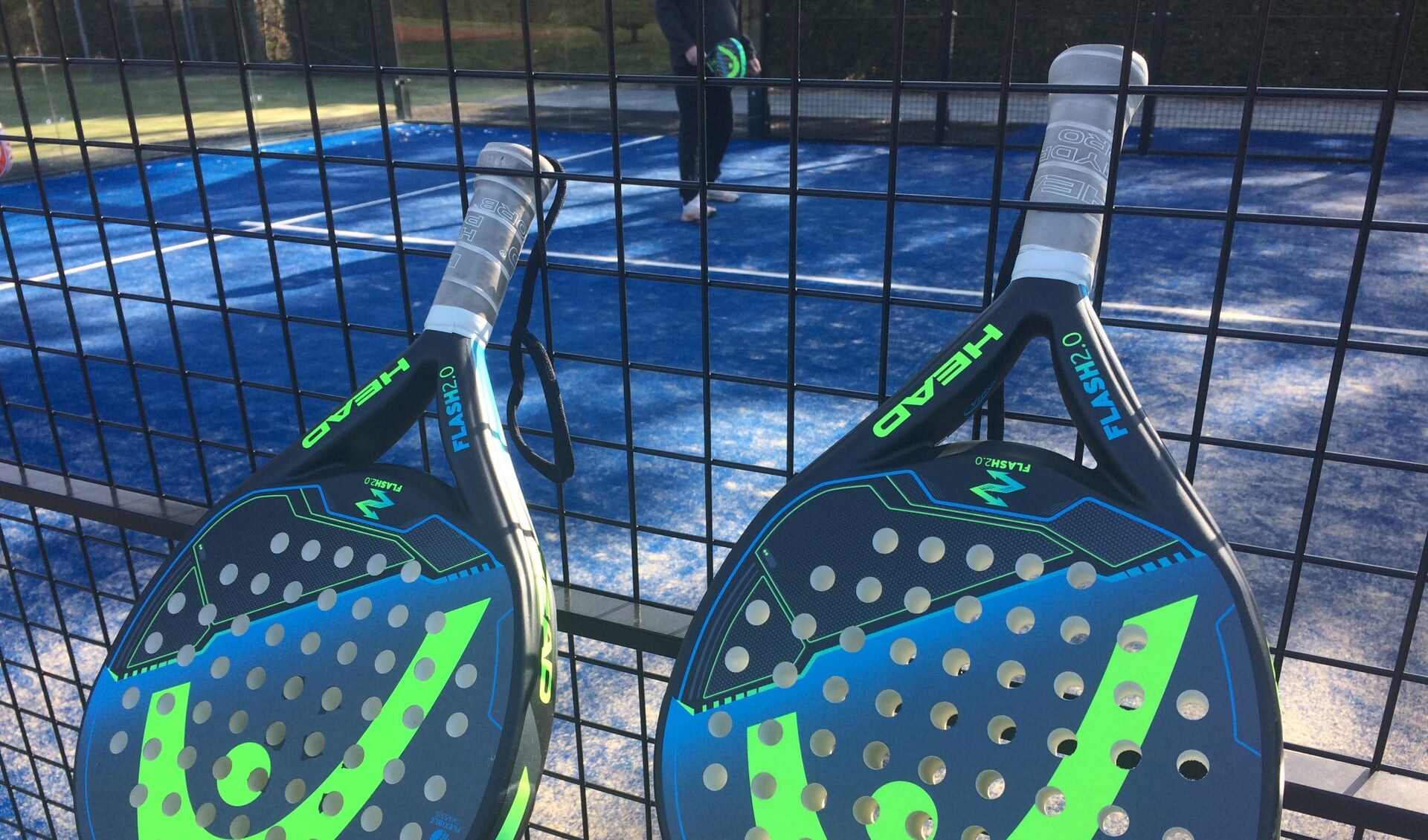 Vanaf 27 mei kan padel worden gespeeld op tennispark De Krekel in Mariaheide. (Foto: Hanneke Ketelaars)