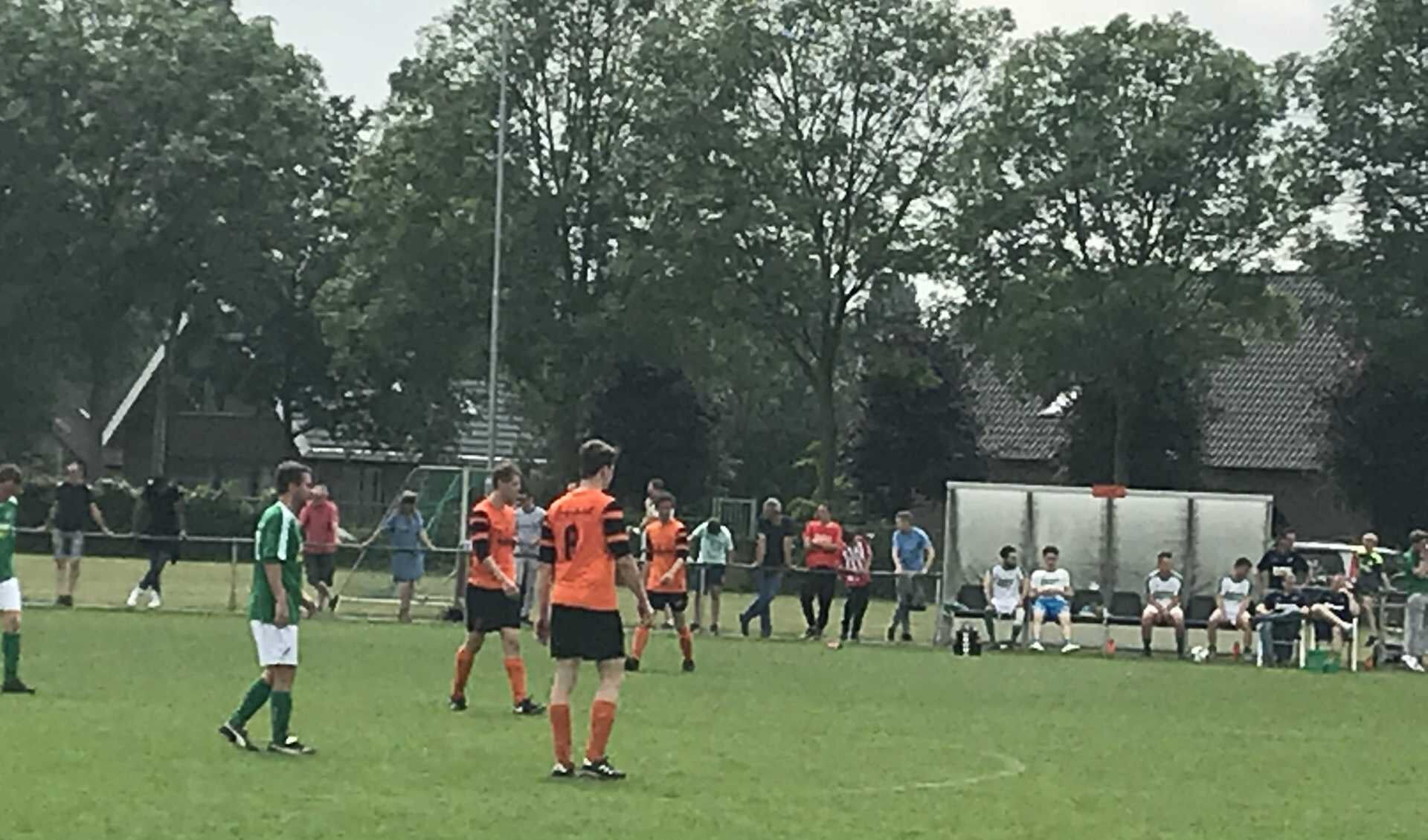 Beeld uit de heenwedstrijd in Keldonk (0-0)