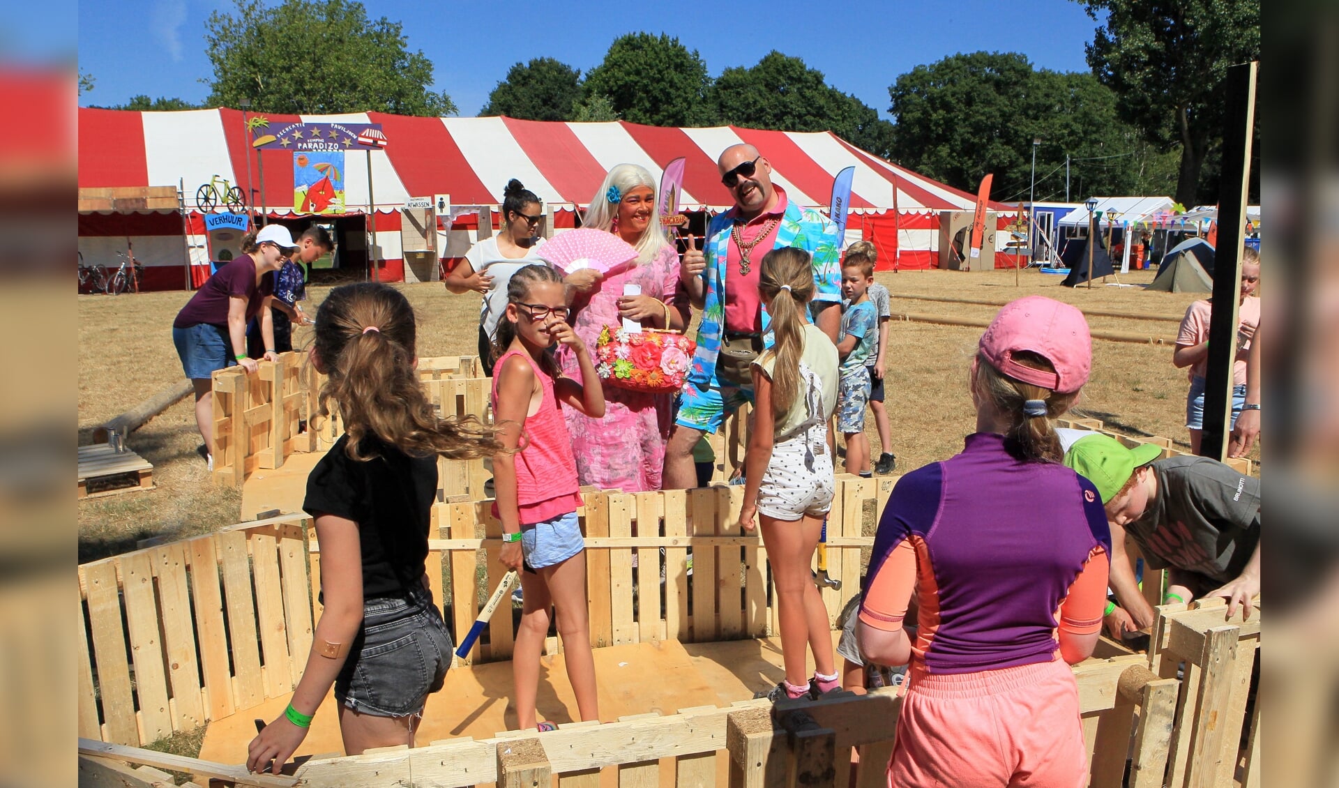 Spelen, bouwen en knutselen tijdens KAKO Kindervakantieweek. (Foto: Hans van der Poel)