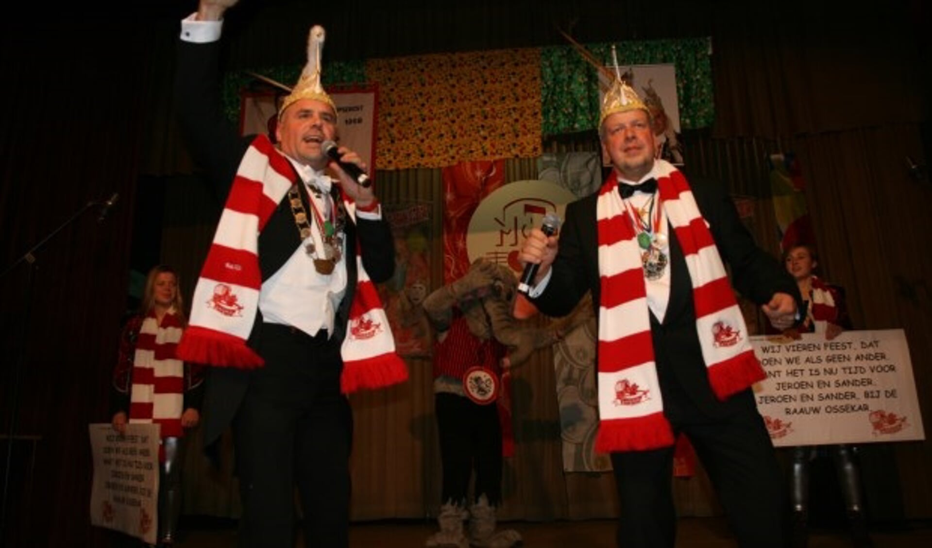 De winnaars van het Maaslands Carnavals Liedjes Festival (MCLF) in 2018.