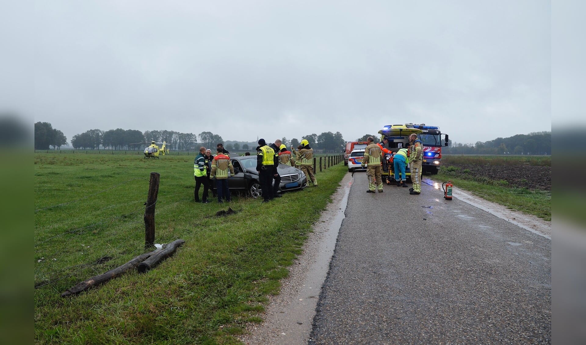 Automobilist overleden in Ottersum.