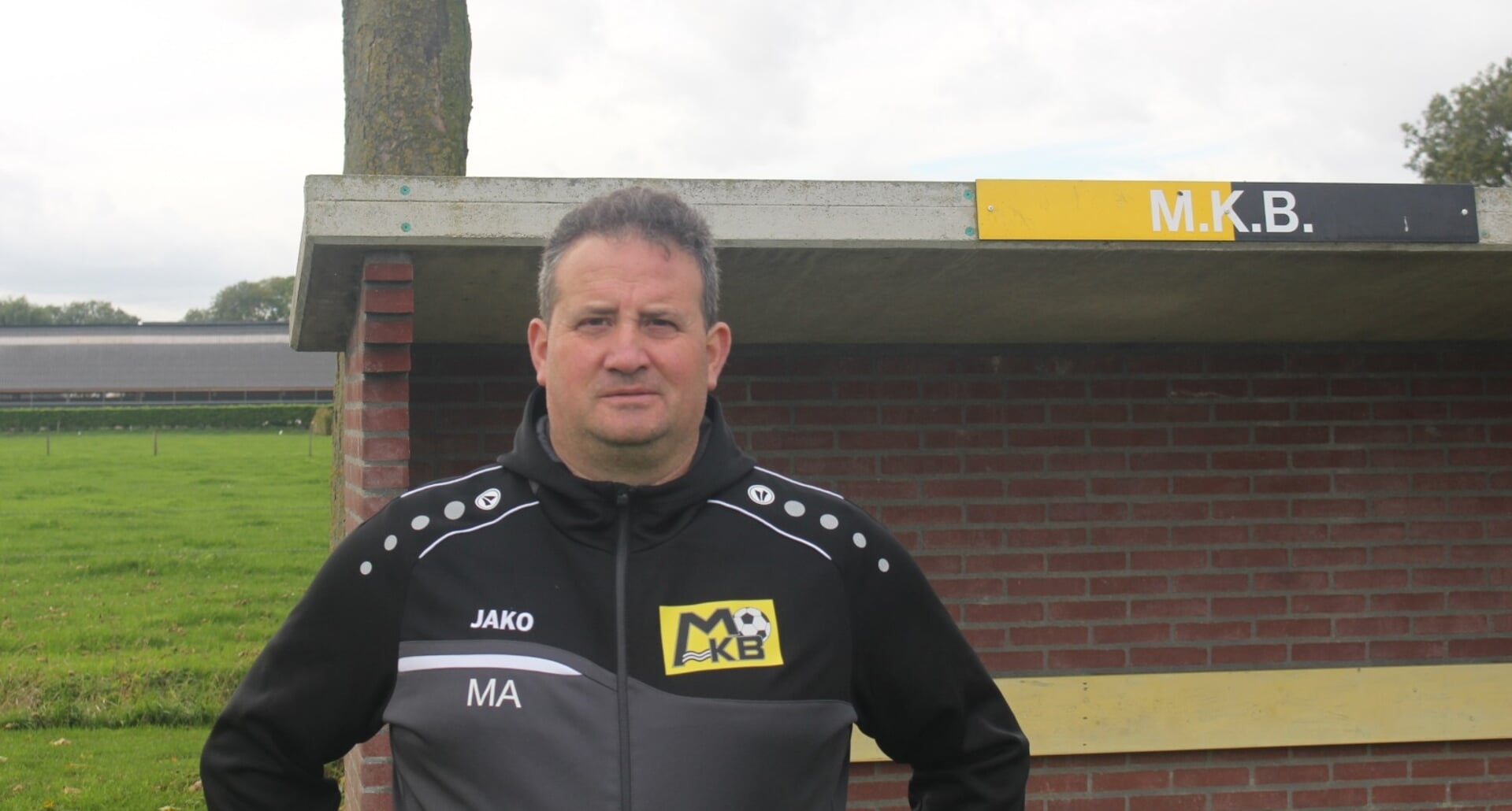 Maurizio Atzeni, trainer van Maaskantse Boys.